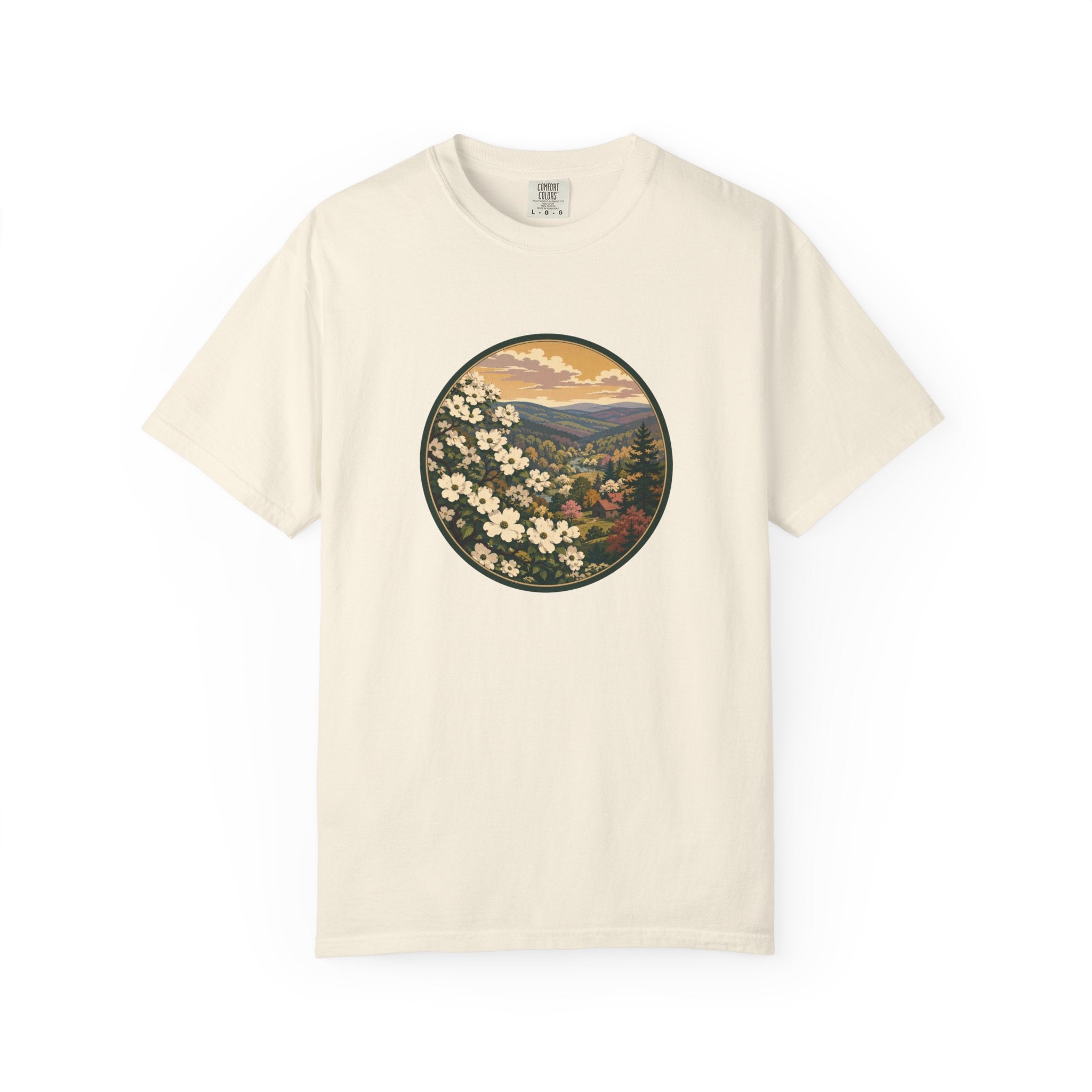 Blue Ridge Blooms T-Shirt — Vintage Wildflower Scenic Tee