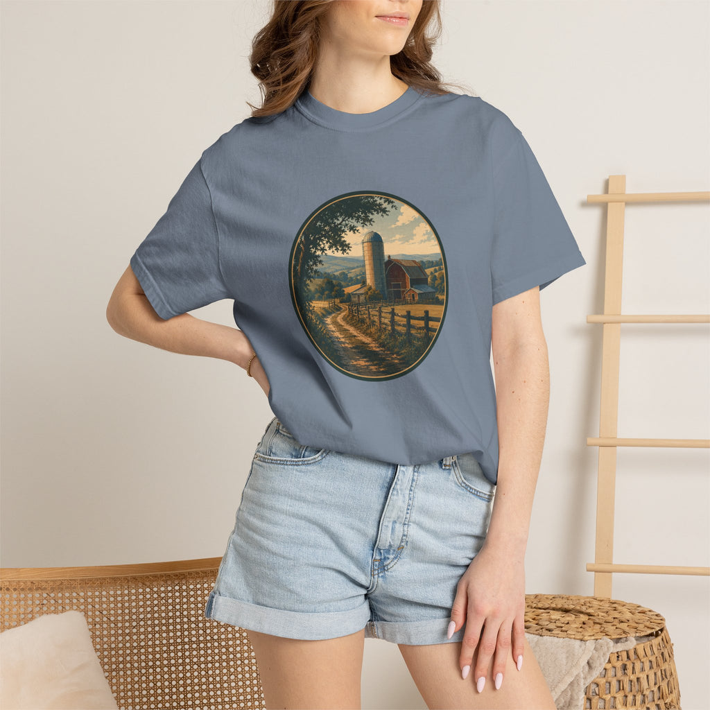 Barn and Farm Country T-Shirt - Vintage Farm Graphic