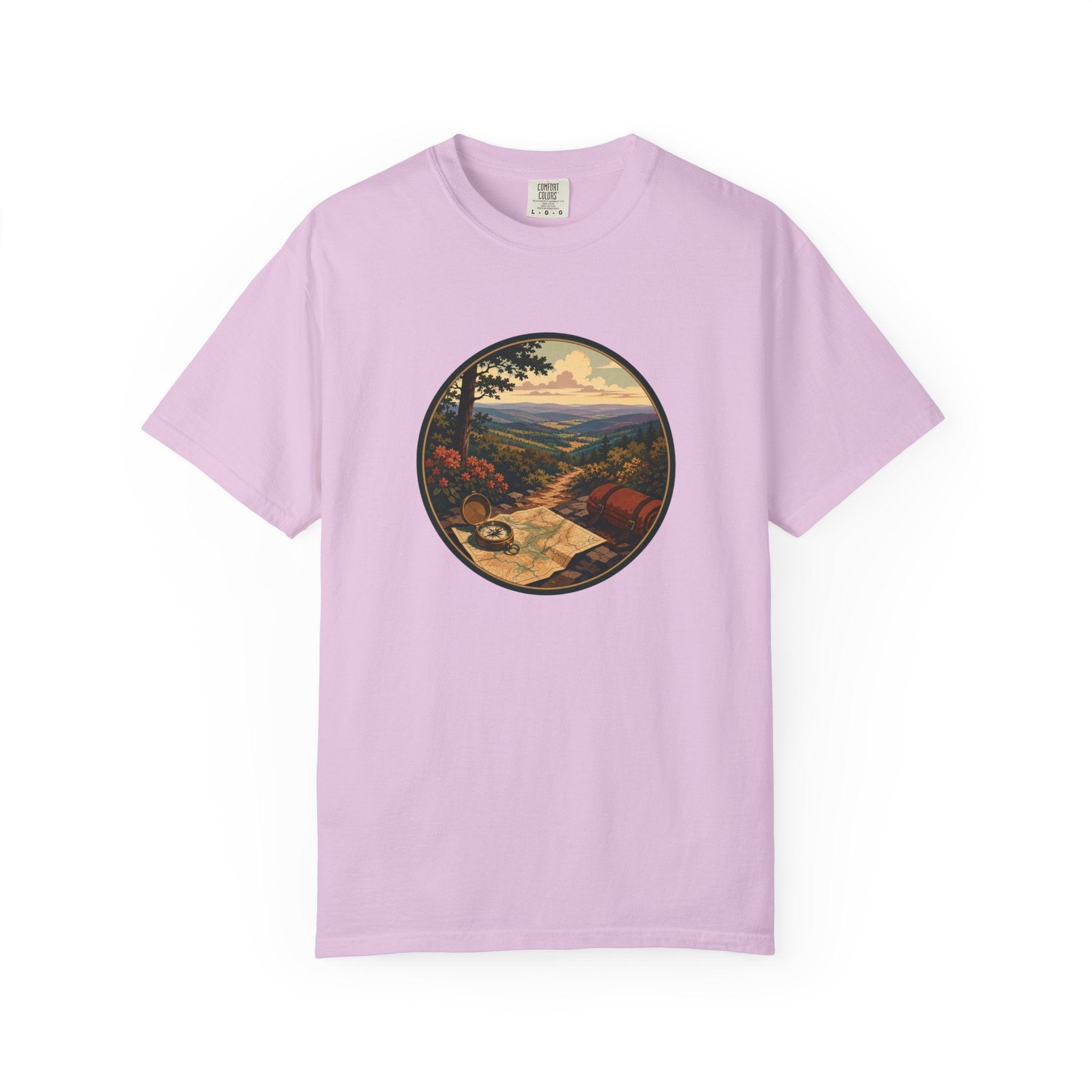 Backpacking Trail Tee - Scenic Mountain Vista T-Shirt