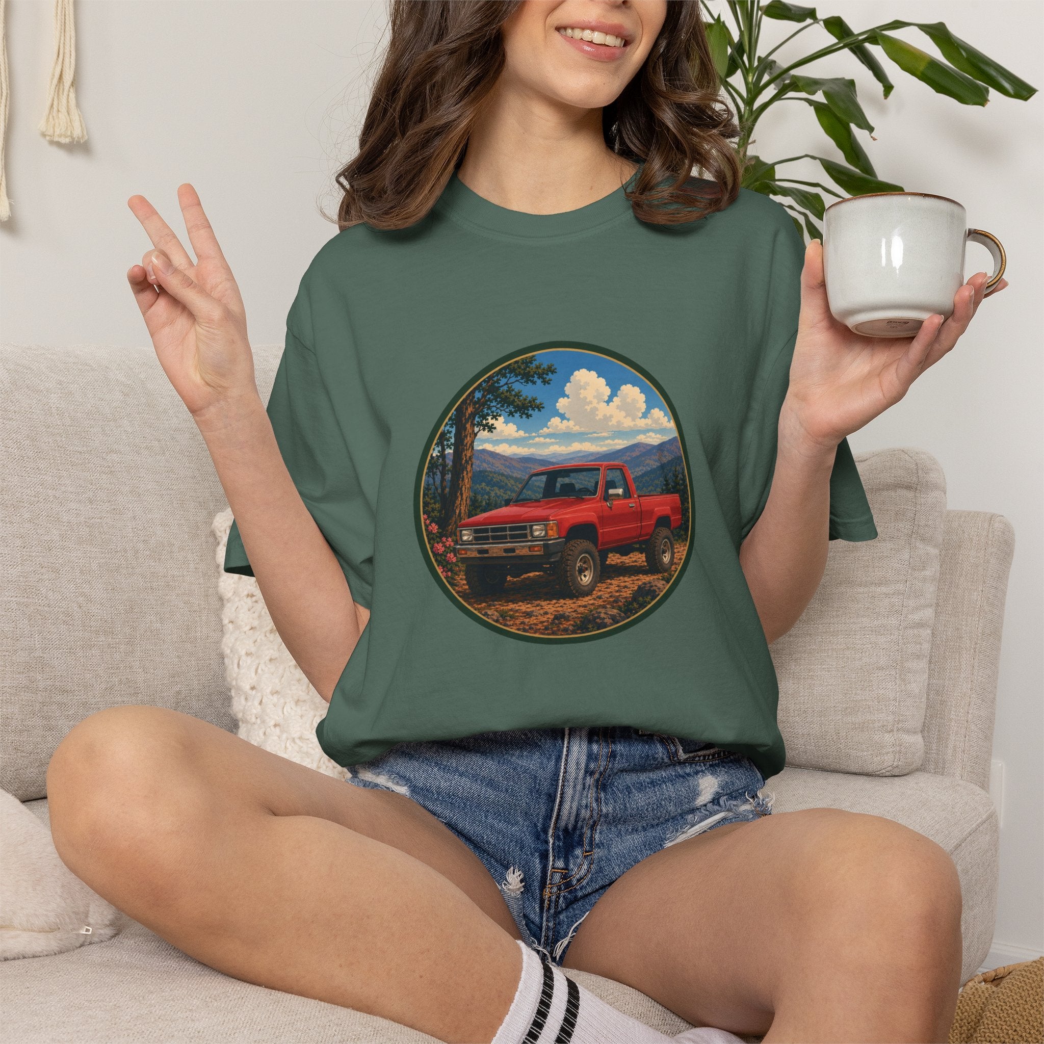 Adventure Truck T-Shirt — Vintage Red 4x4 Off-Road Graphic Tee