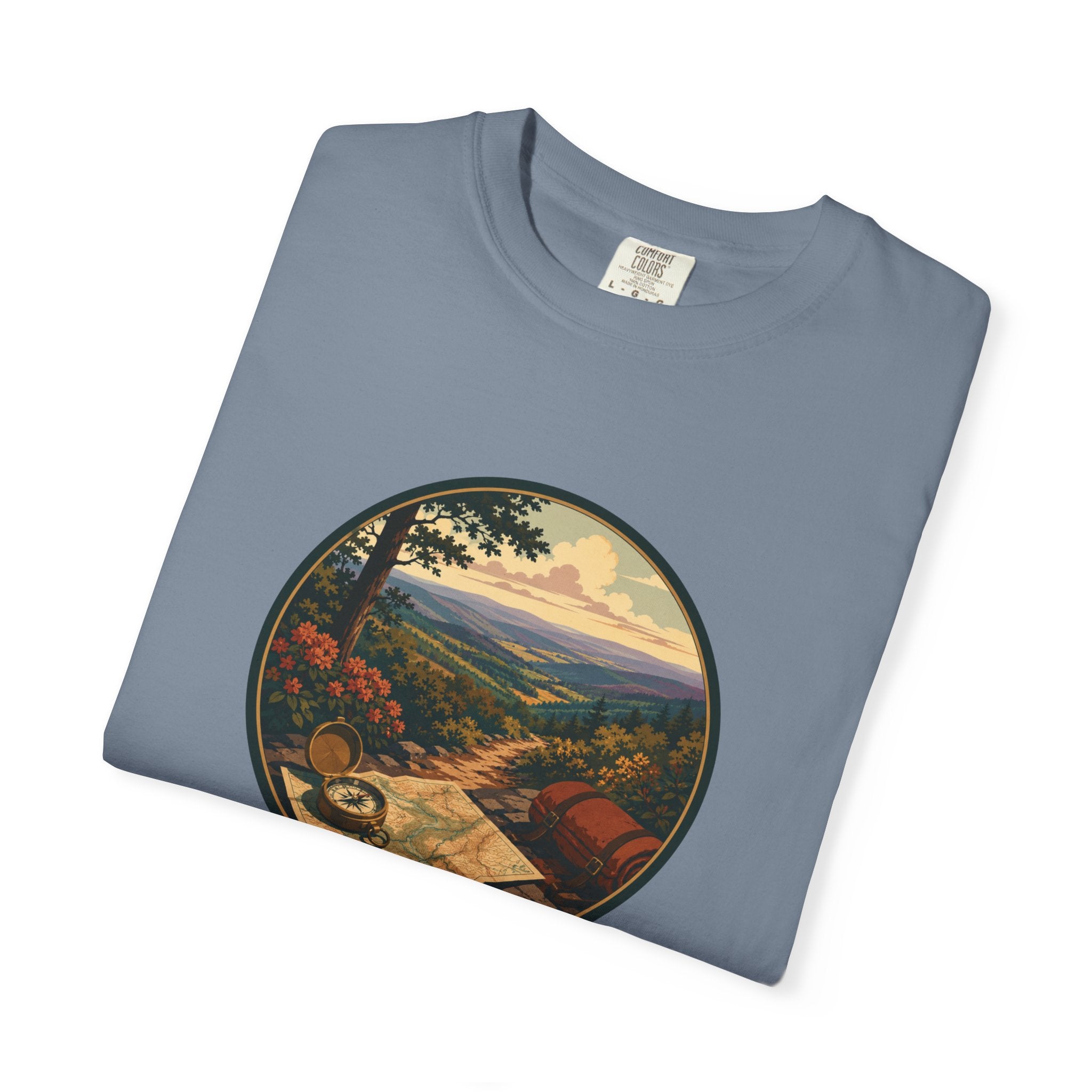 Backpacking Trail Tee - Scenic Mountain Vista T-Shirt
