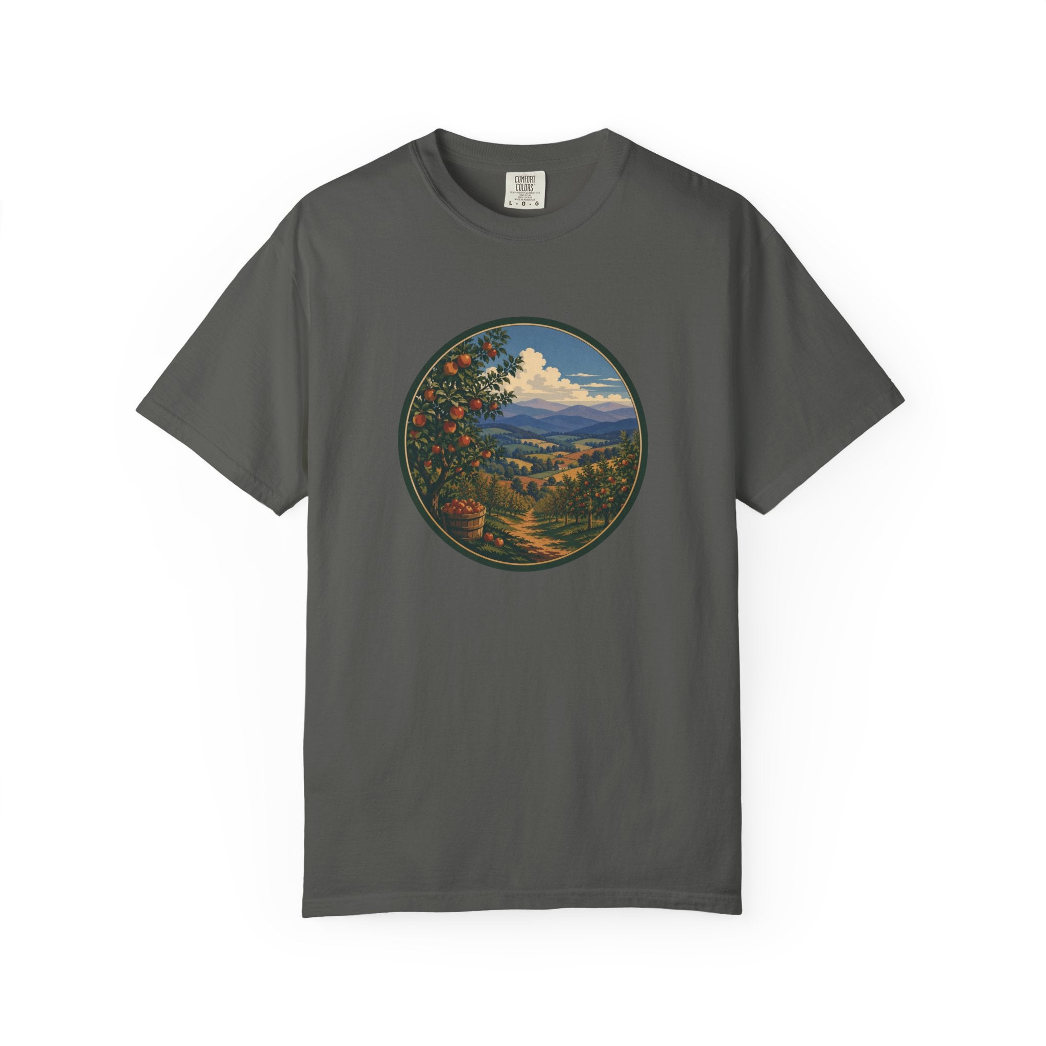 Scenic Apple Orchard Landscape T-Shirt