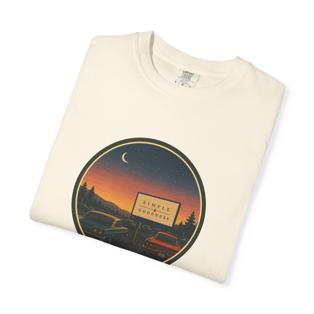 Vintage Drive-In Movie T-Shirt — Scenic Retro Outdoors Tee