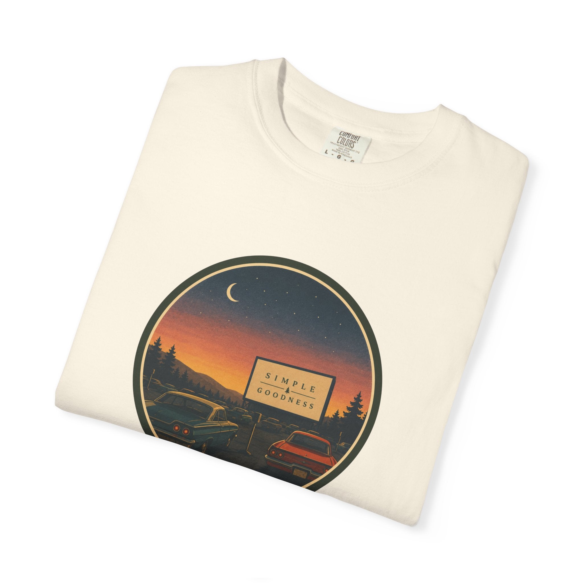 Vintage Drive-In Movie T-Shirt — Scenic Retro Outdoors Tee