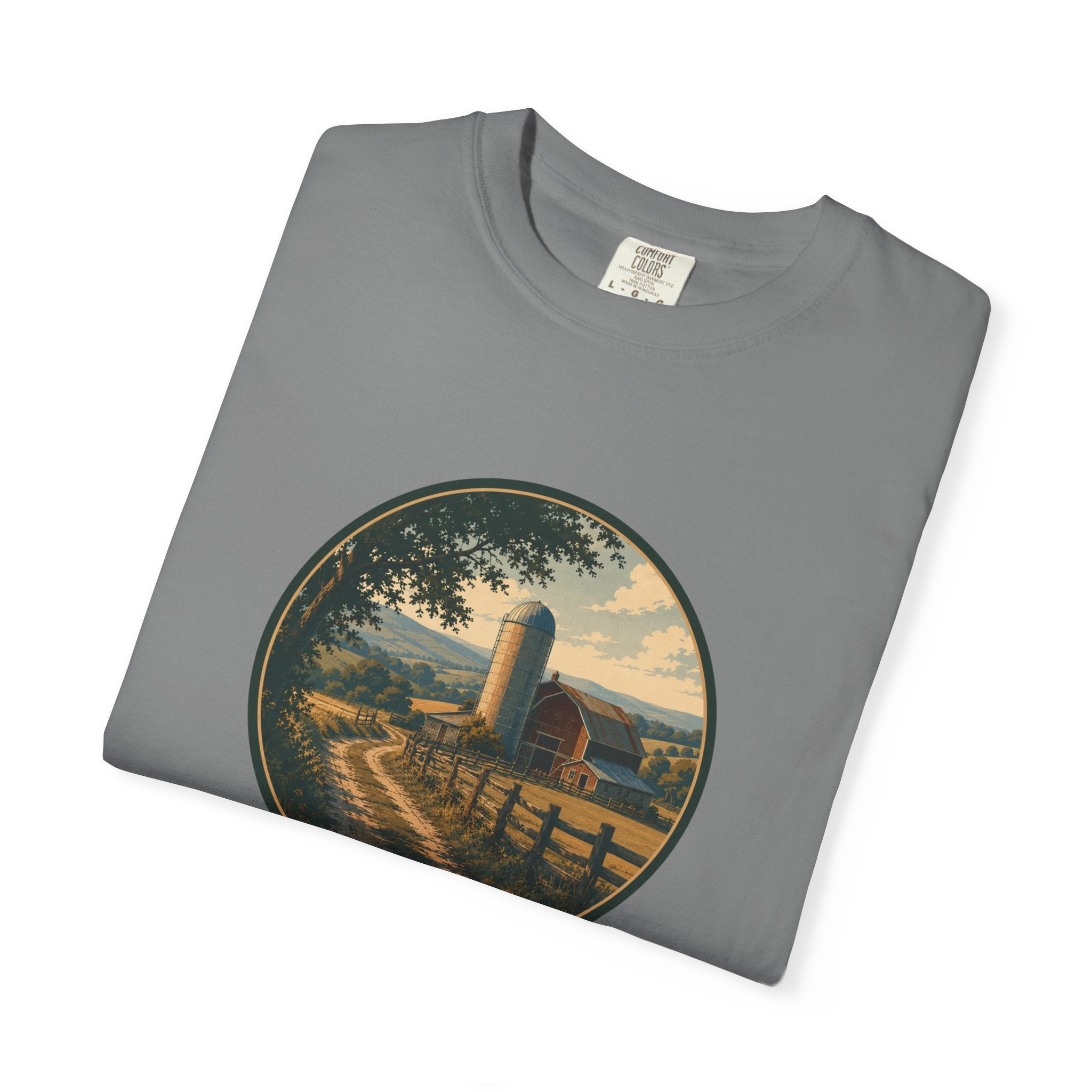 Barn and Farm Country T-Shirt - Vintage Farm Graphic