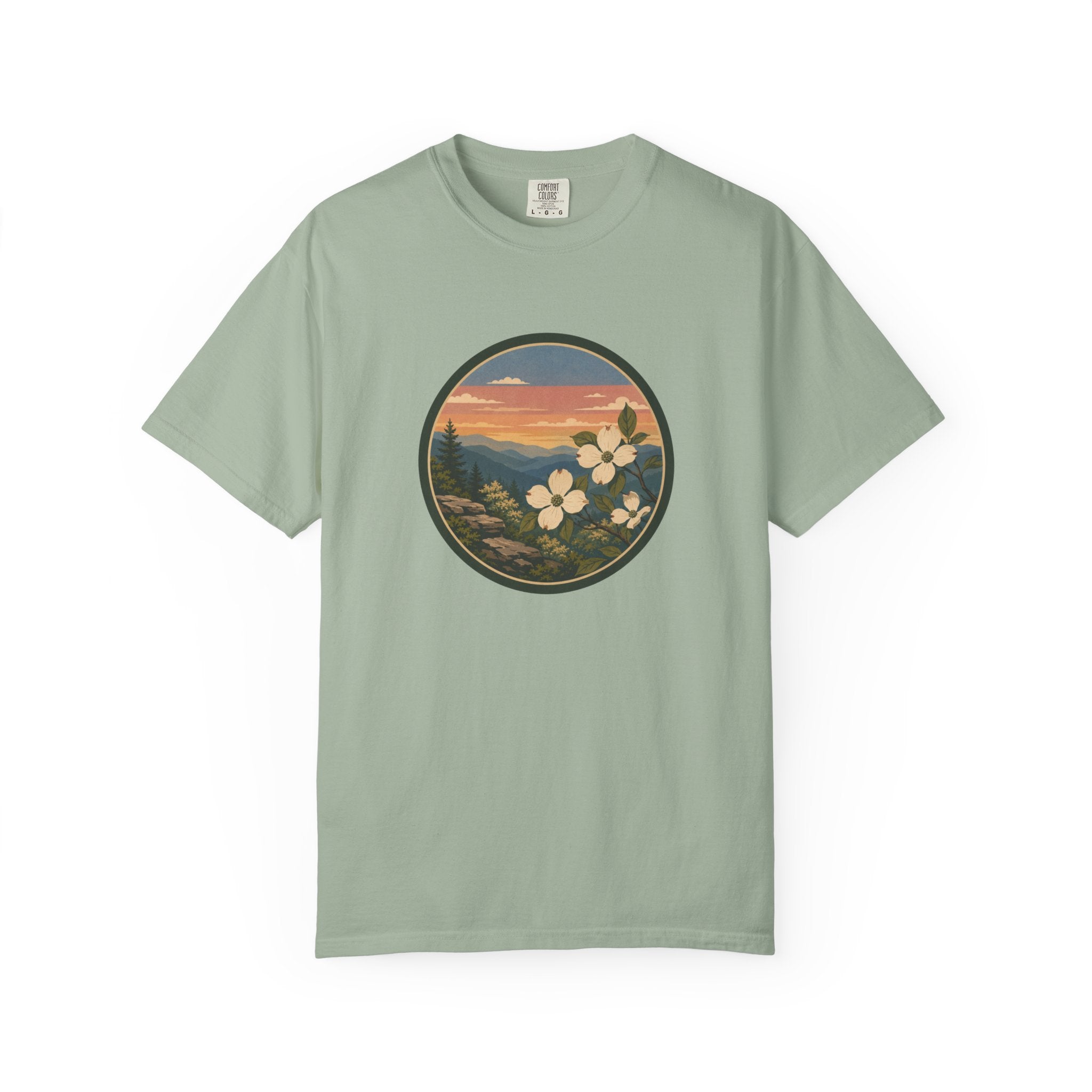 Scenic Dogwood Bloom Sunset T-Shirt
