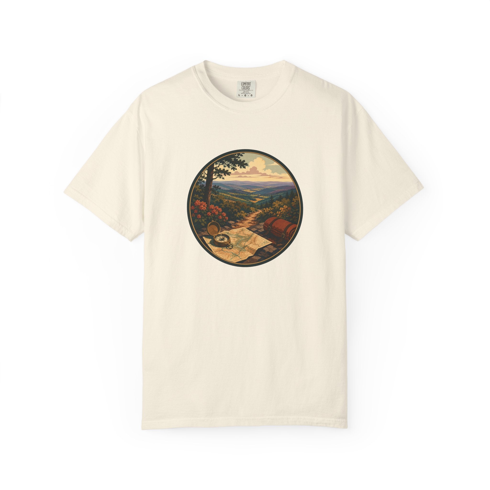 Backpacking Trail Tee - Scenic Mountain Vista T-Shirt