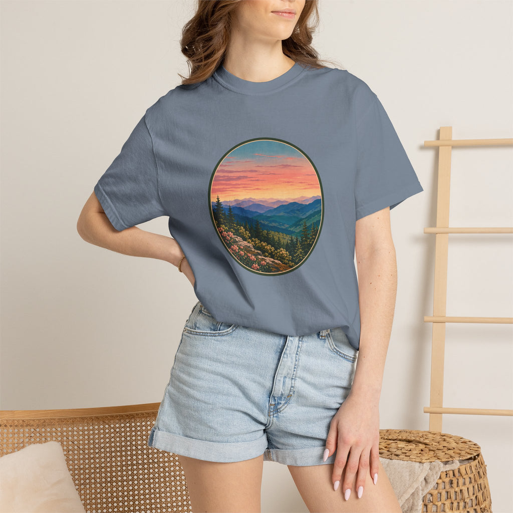 Sunset Mountain Landscape T-Shirt