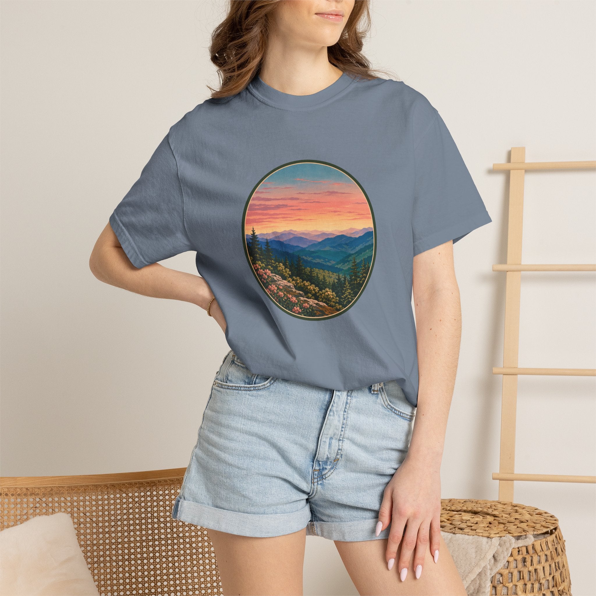 Sunset Mountain Landscape T-Shirt