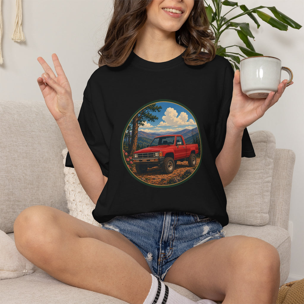 Adventure Truck T-Shirt — Vintage Red 4x4 Off-Road Graphic Tee