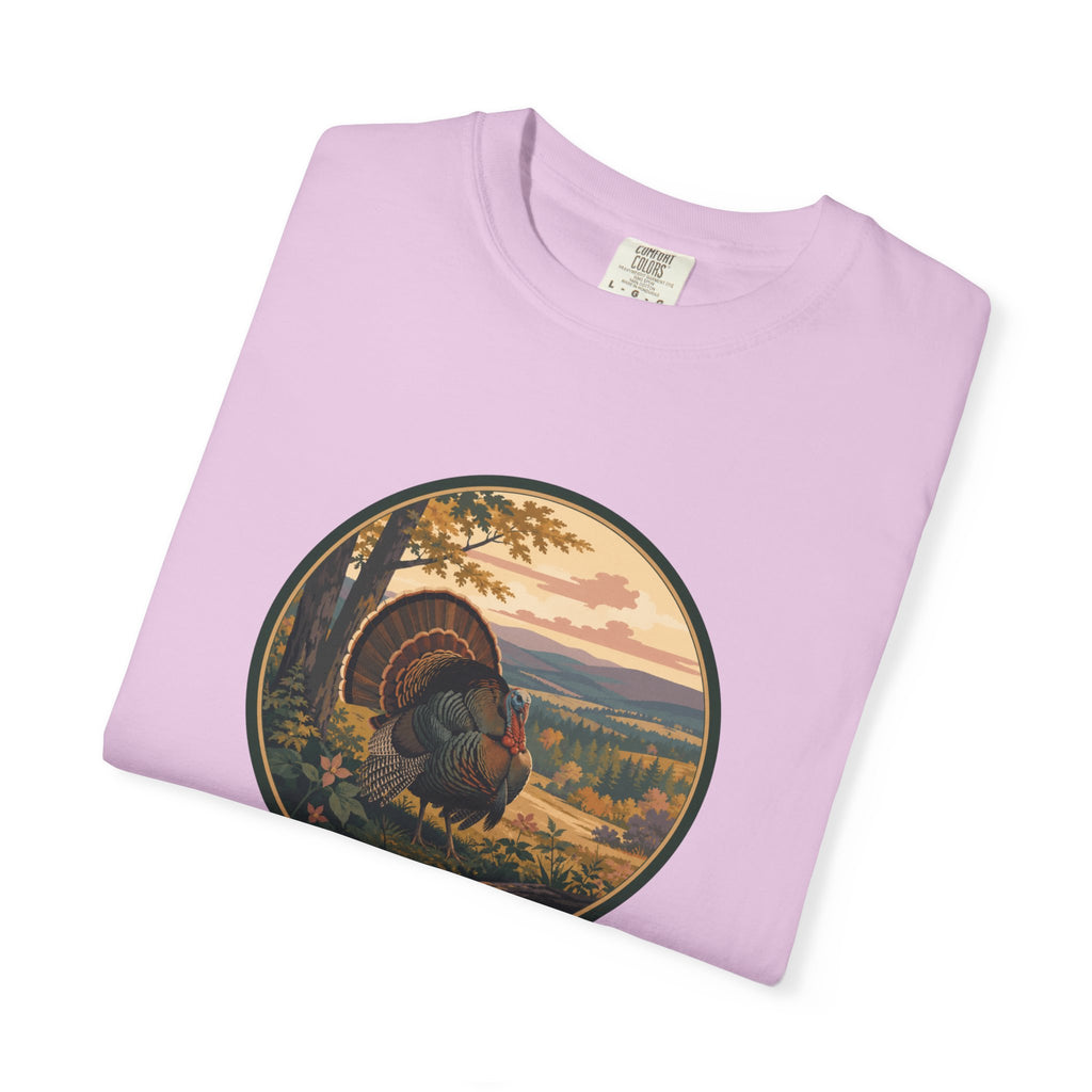 Fall Turkey T-Shirt — Vintage Wildlife Hunting Scene Tee