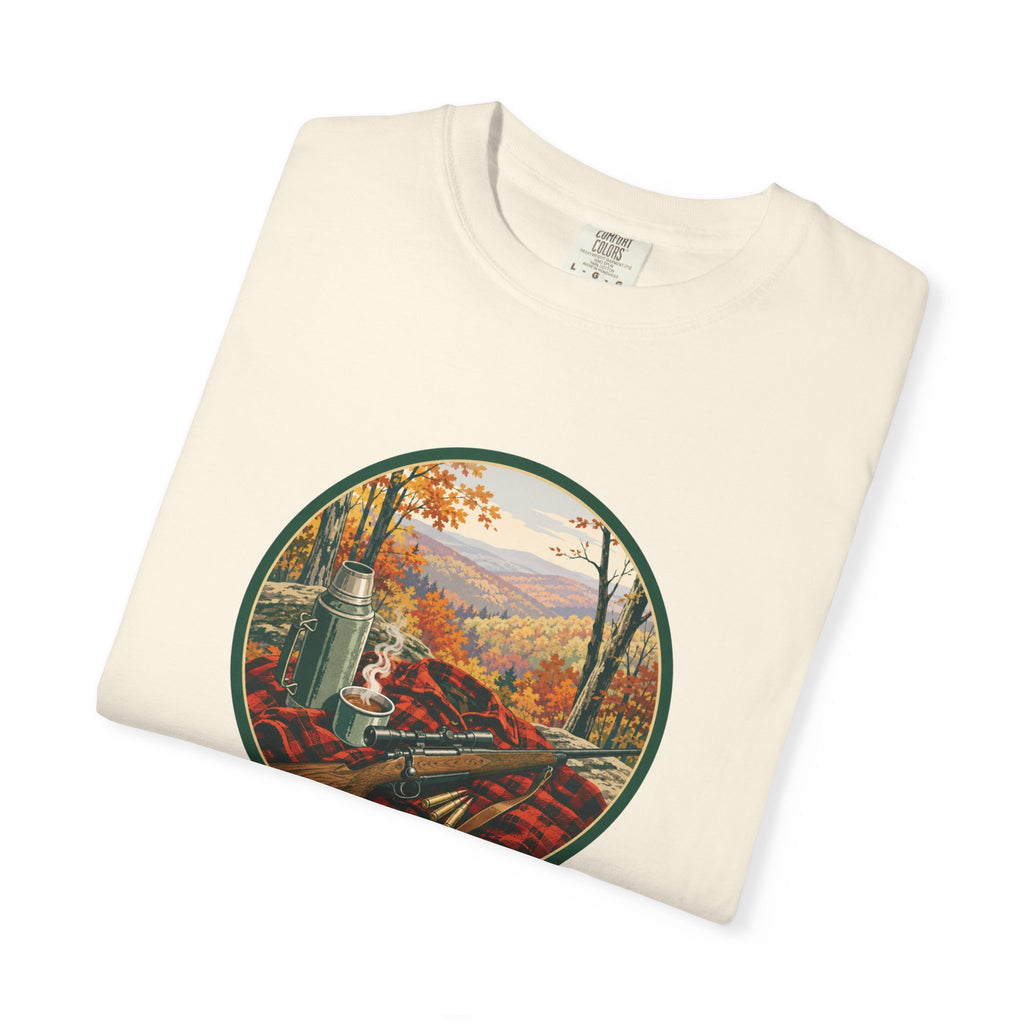 Autumn Hunt Scenic T-Shirt — Vintage Mountain Fall Landscape Tee