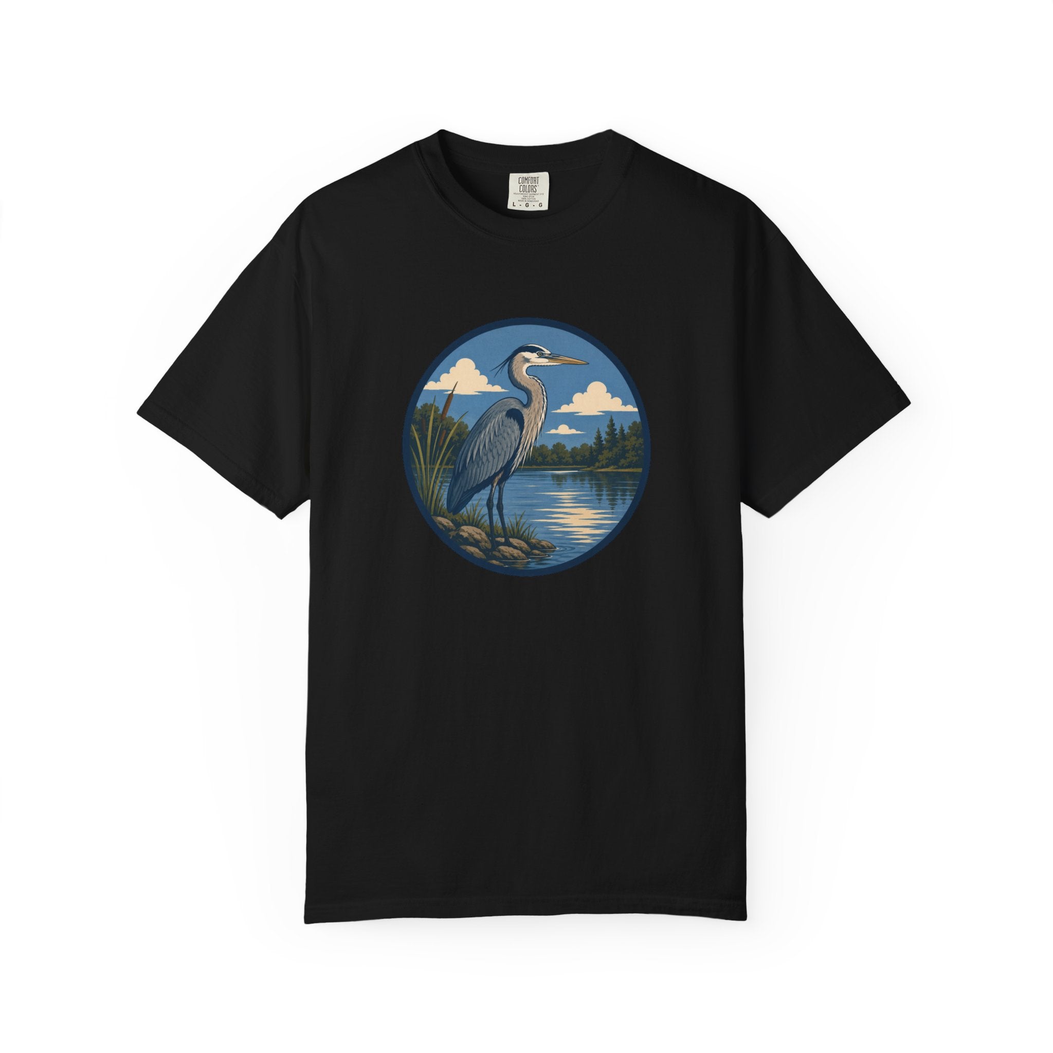 Heron Lake T-Shirt — Scenic Wildlife Nature Tee