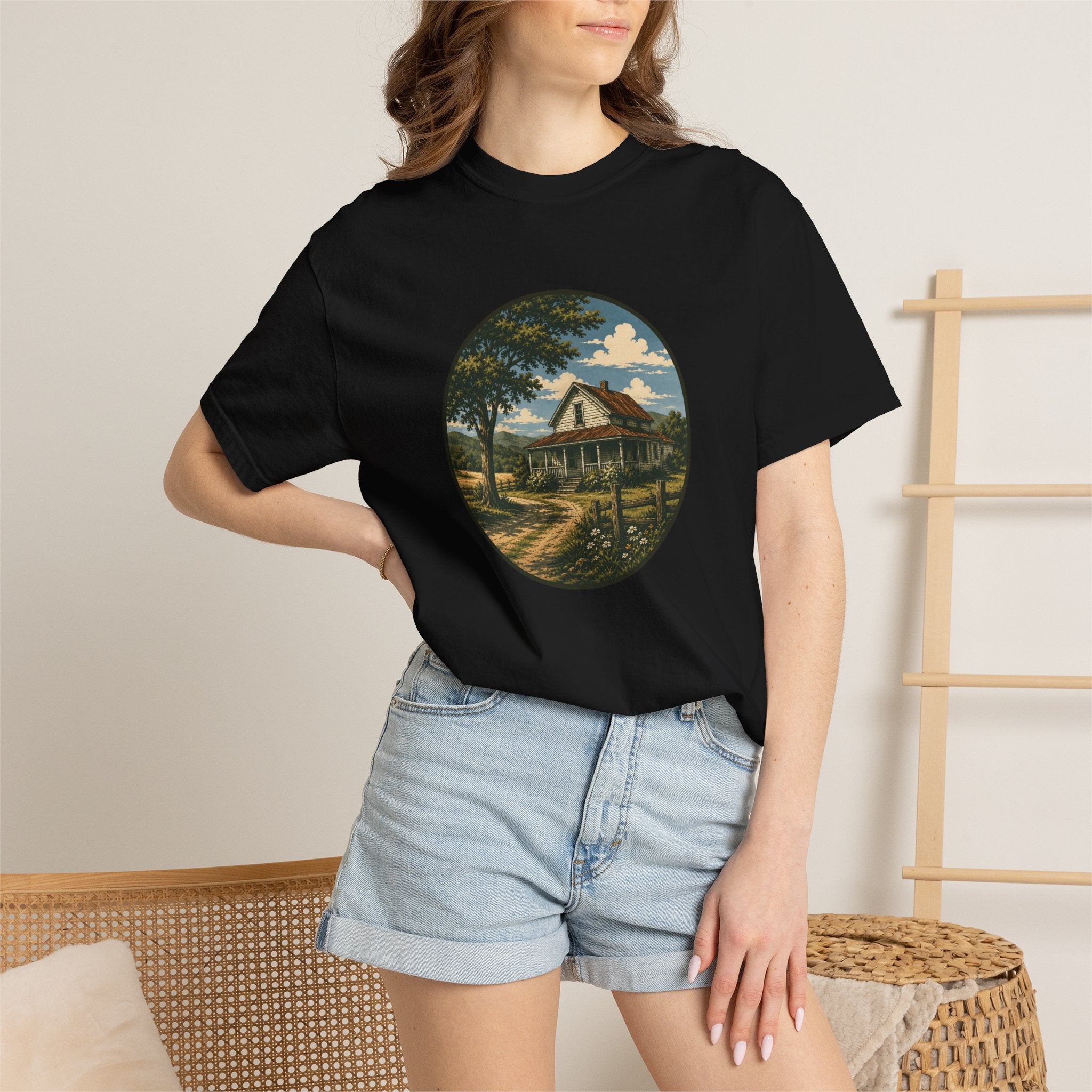 Vintage Country Cottage T-Shirt