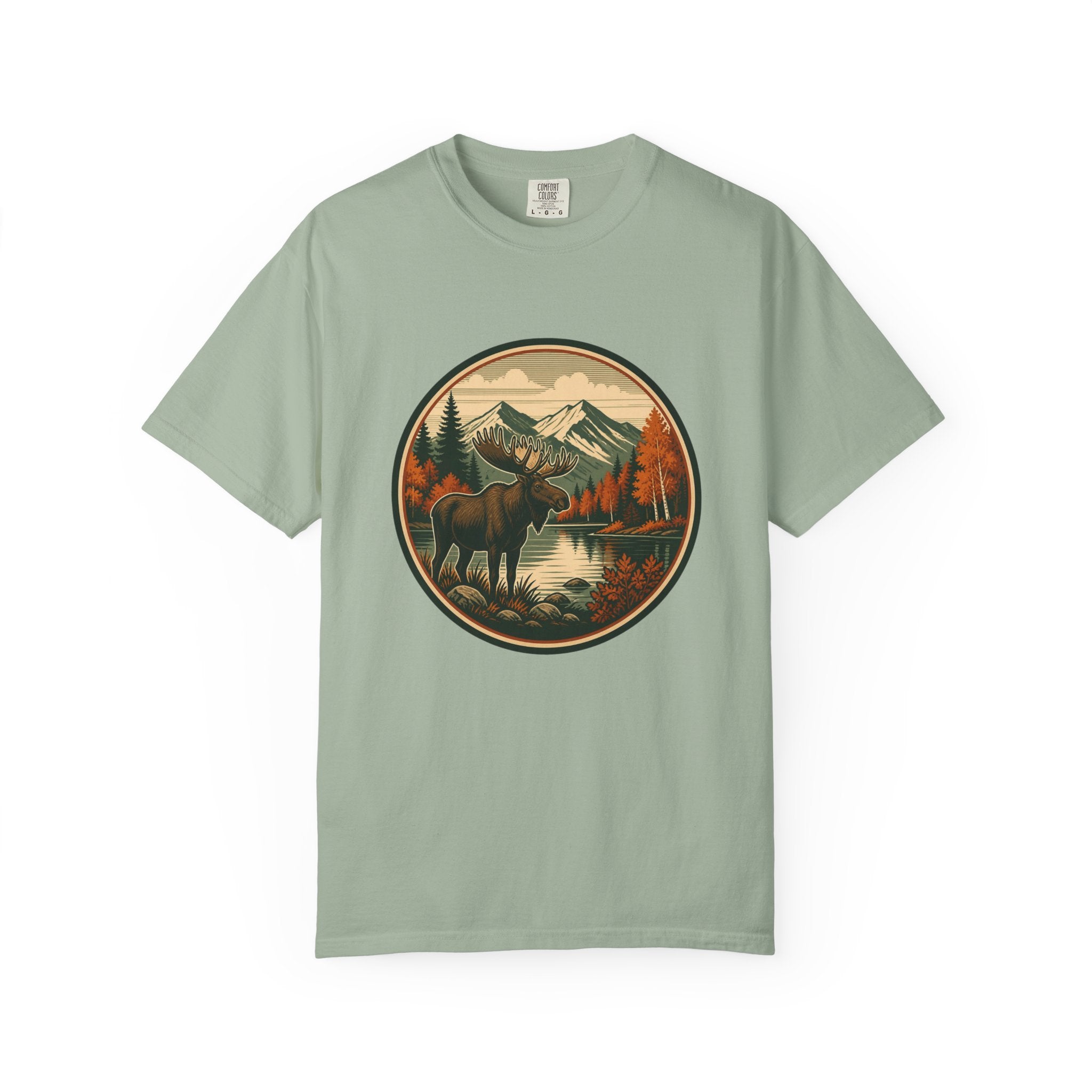 Moose Mountain Scenic T‑Shirt — Vintage Wilderness Camp Tee