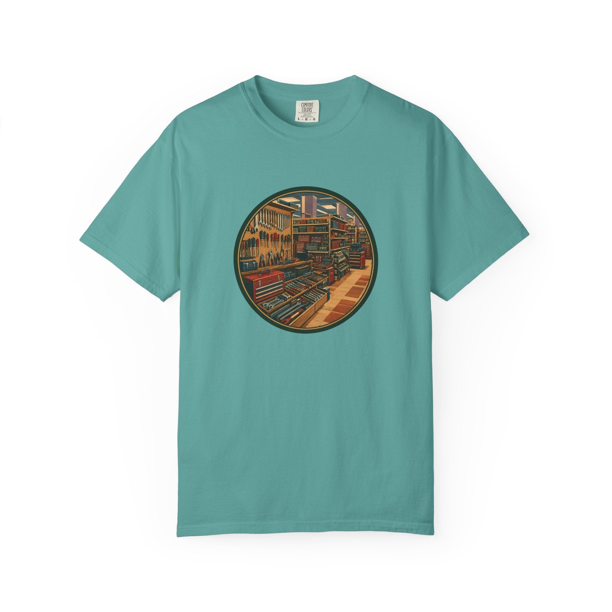 Vintage Tool Graphic T-Shirt — Remembering the Tool Department Illustration