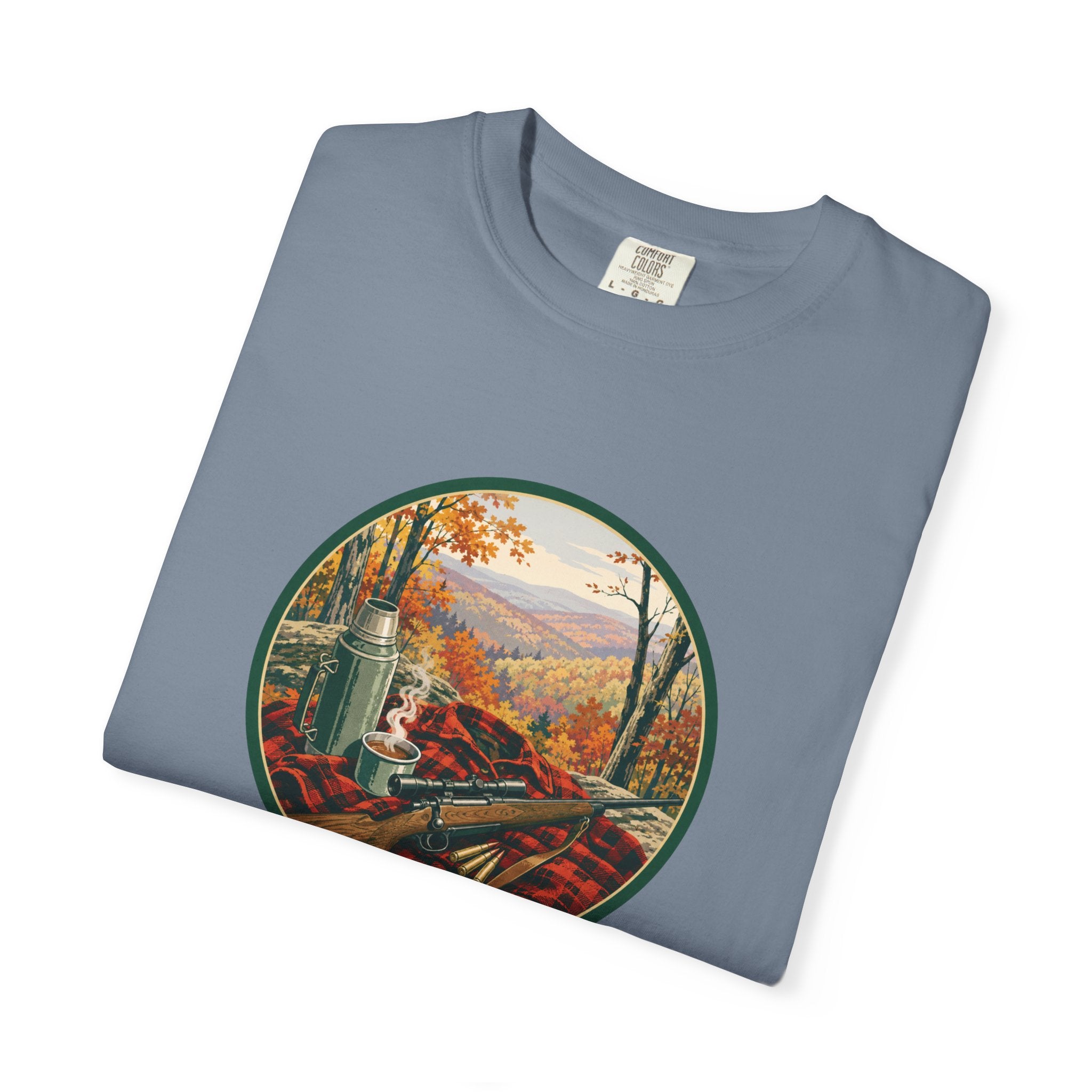 Autumn Hunt Scenic T-Shirt — Vintage Mountain Fall Landscape Tee