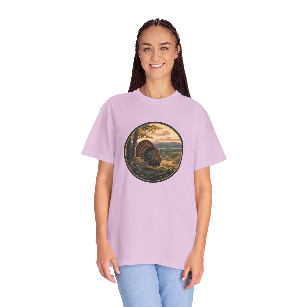Fall Turkey T-Shirt — Vintage Wildlife Hunting Scene Tee