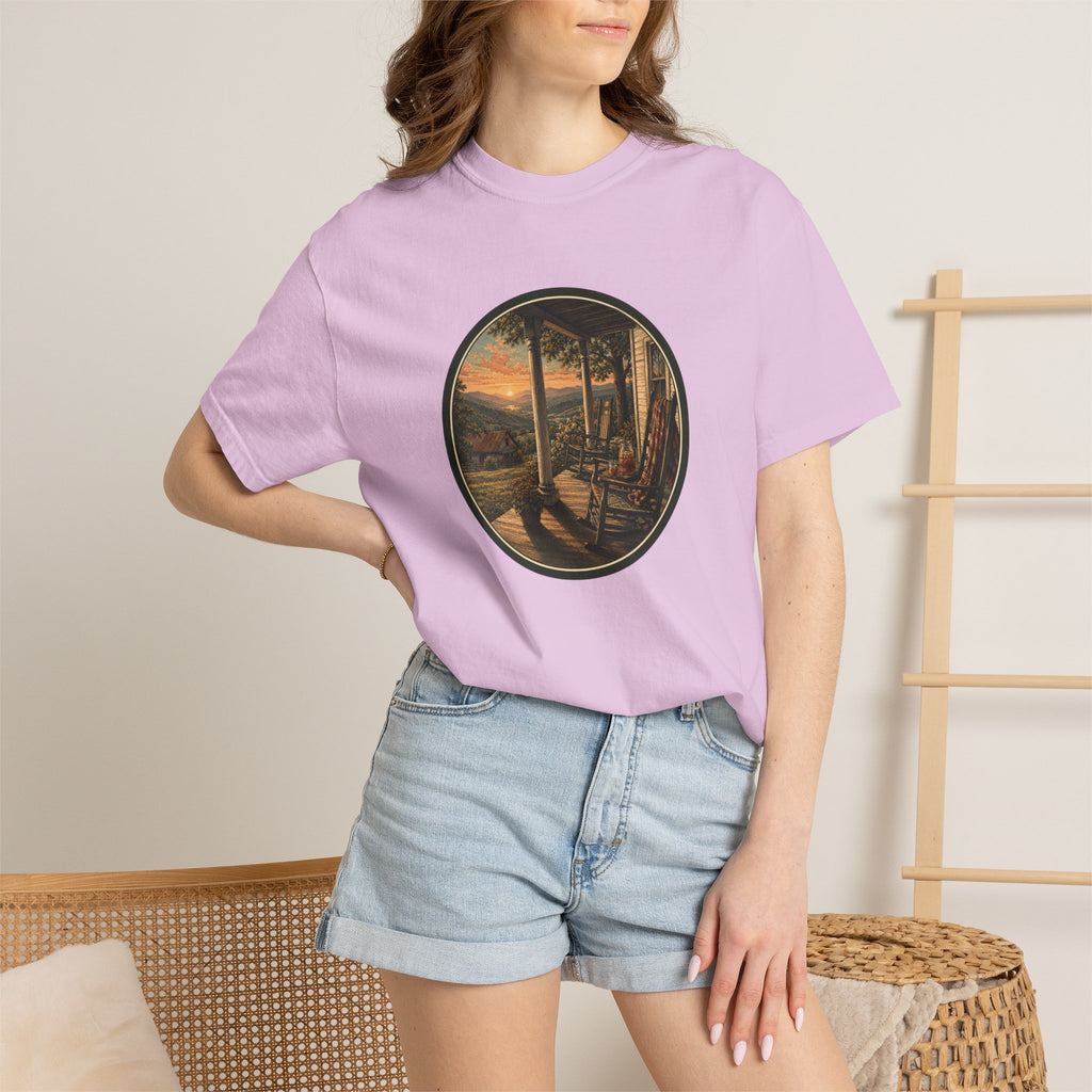 Scenic Porch Sunset T-Shirt