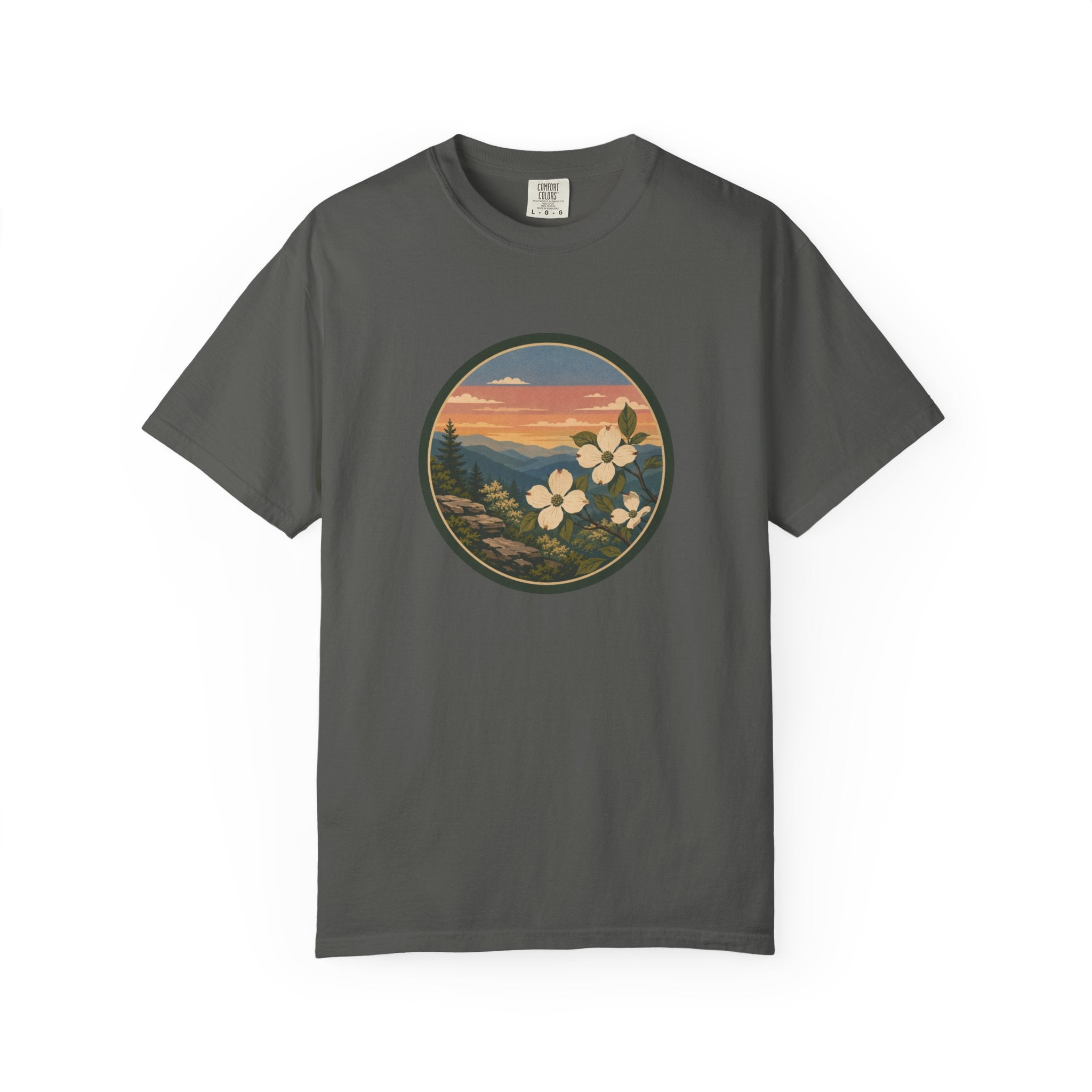Scenic Dogwood Bloom Sunset T-Shirt