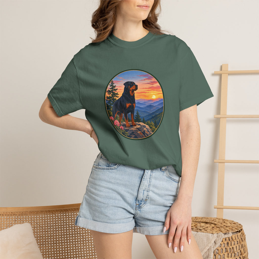 Rottweiler Mountain Sunset T-Shirt