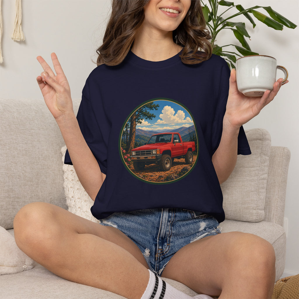 Adventure Truck T-Shirt — Vintage Red 4x4 Off-Road Graphic Tee