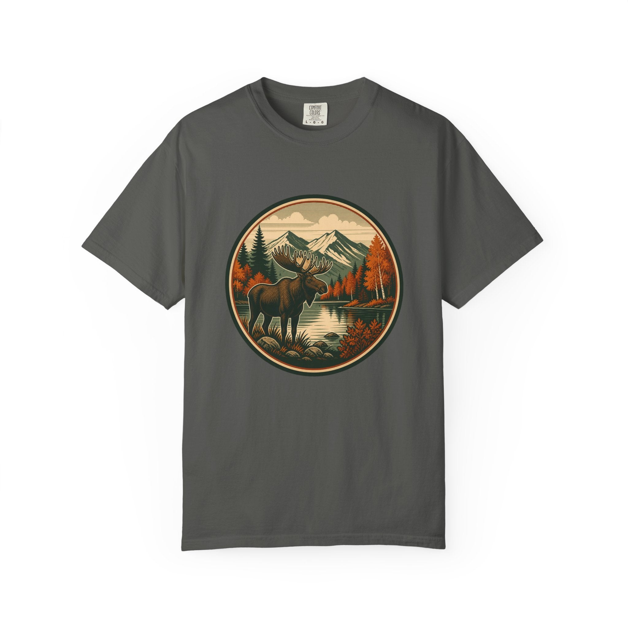 Moose Mountain Scenic T‑Shirt — Vintage Wilderness Camp Tee