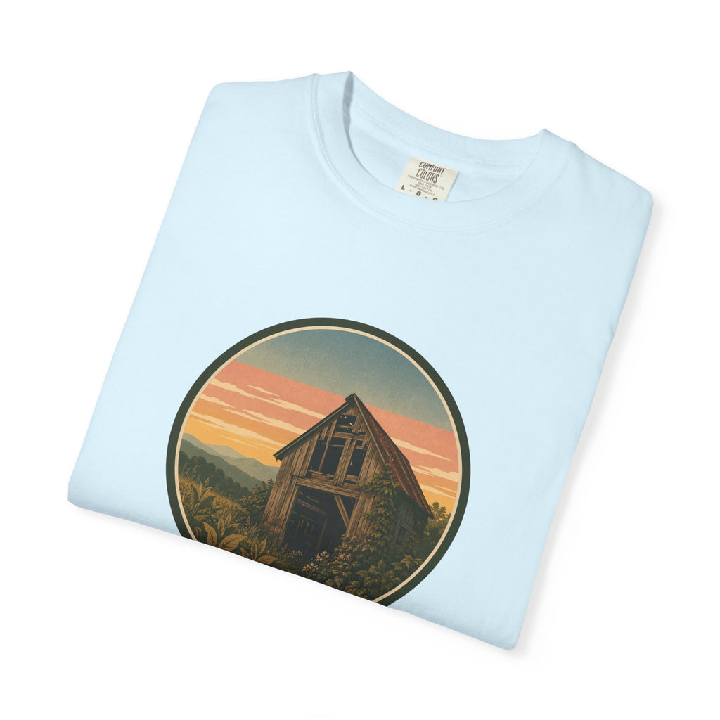 Vintage Tobacco Barn Sunset T-Shirt