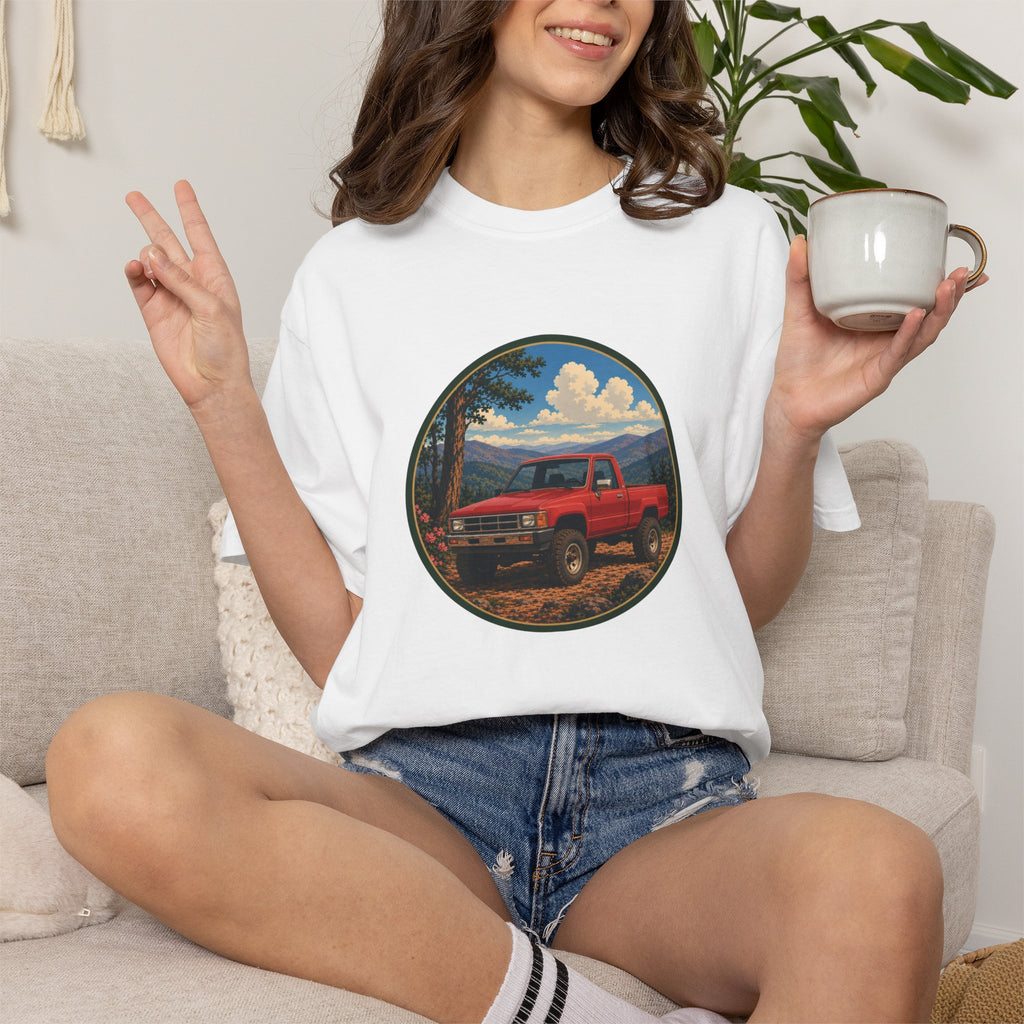 Adventure Truck T-Shirt — Vintage Red 4x4 Off-Road Graphic Tee