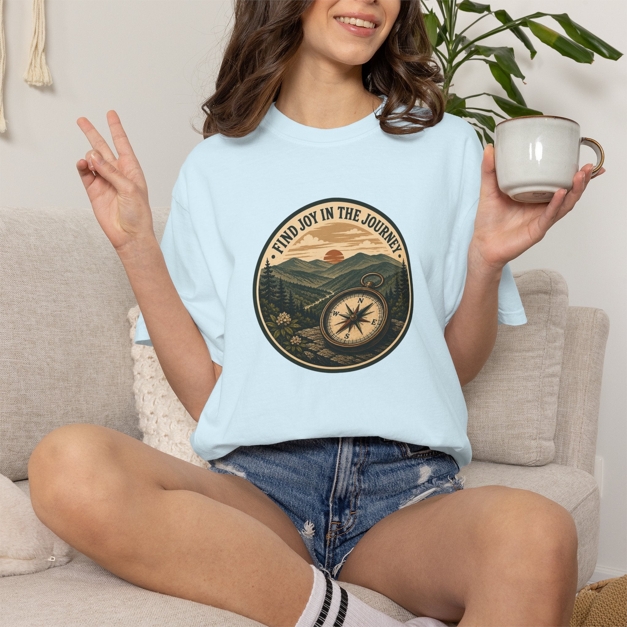 "Find Joy in the Journey" Compass T-shirt