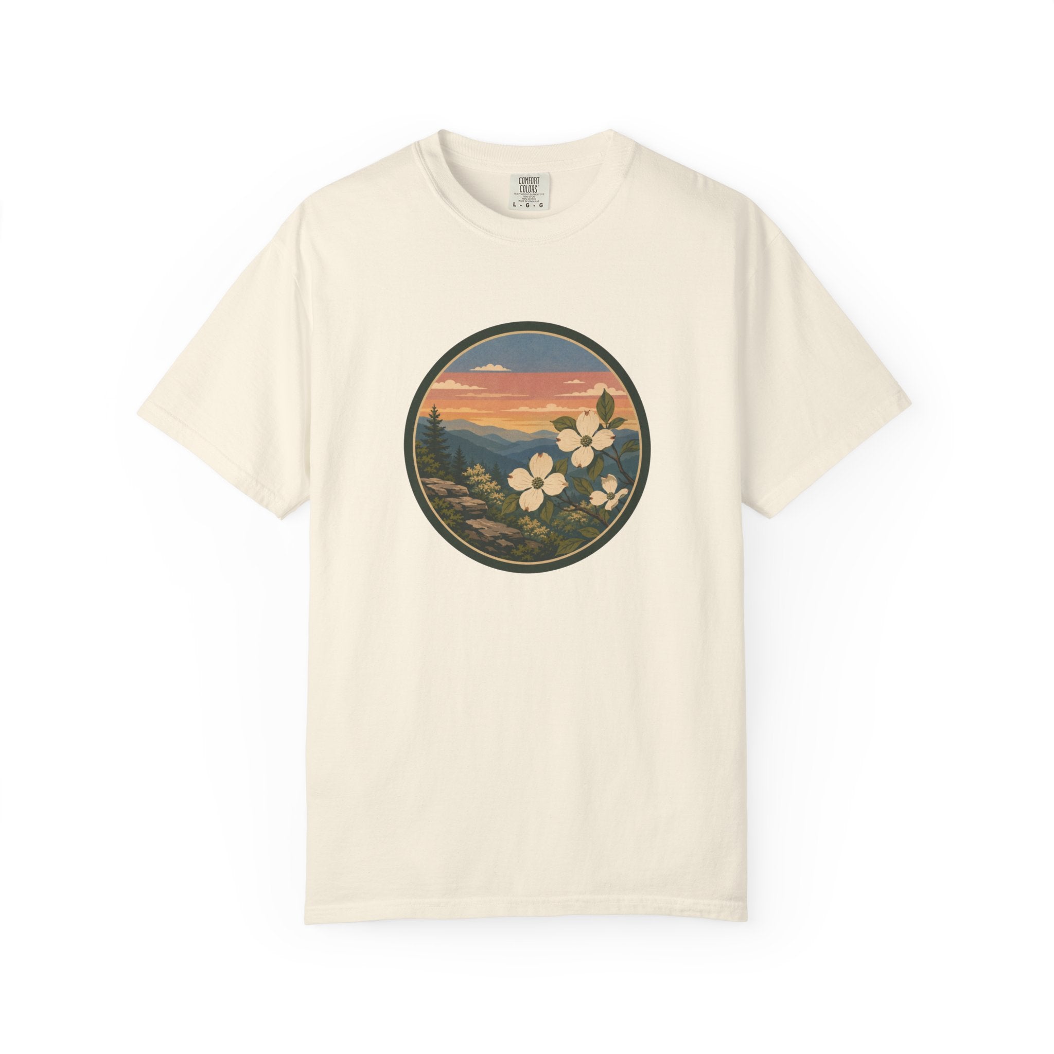 Scenic Dogwood Bloom Sunset T-Shirt