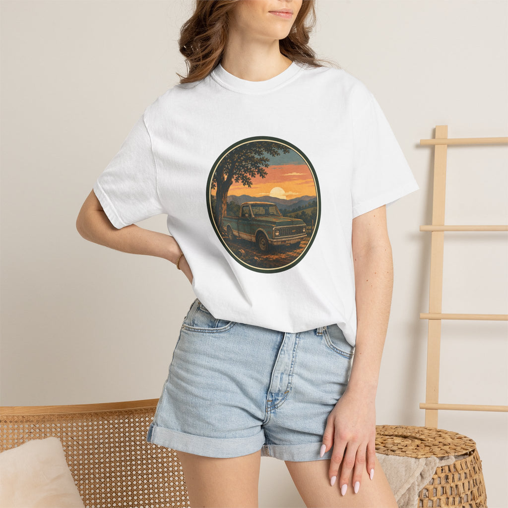 Vintage Pickup Sunset T-Shirt