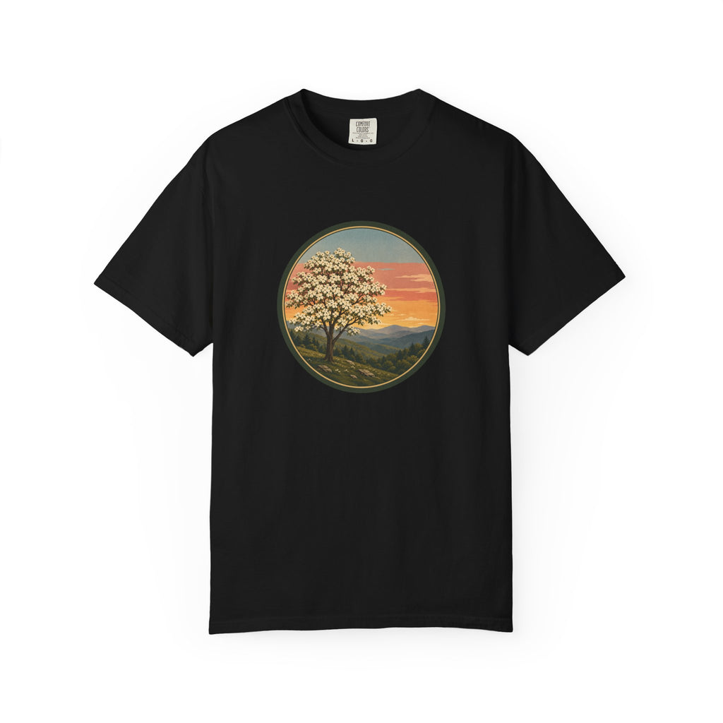 Vintage Sunset Dogwood Tree T-Shirt