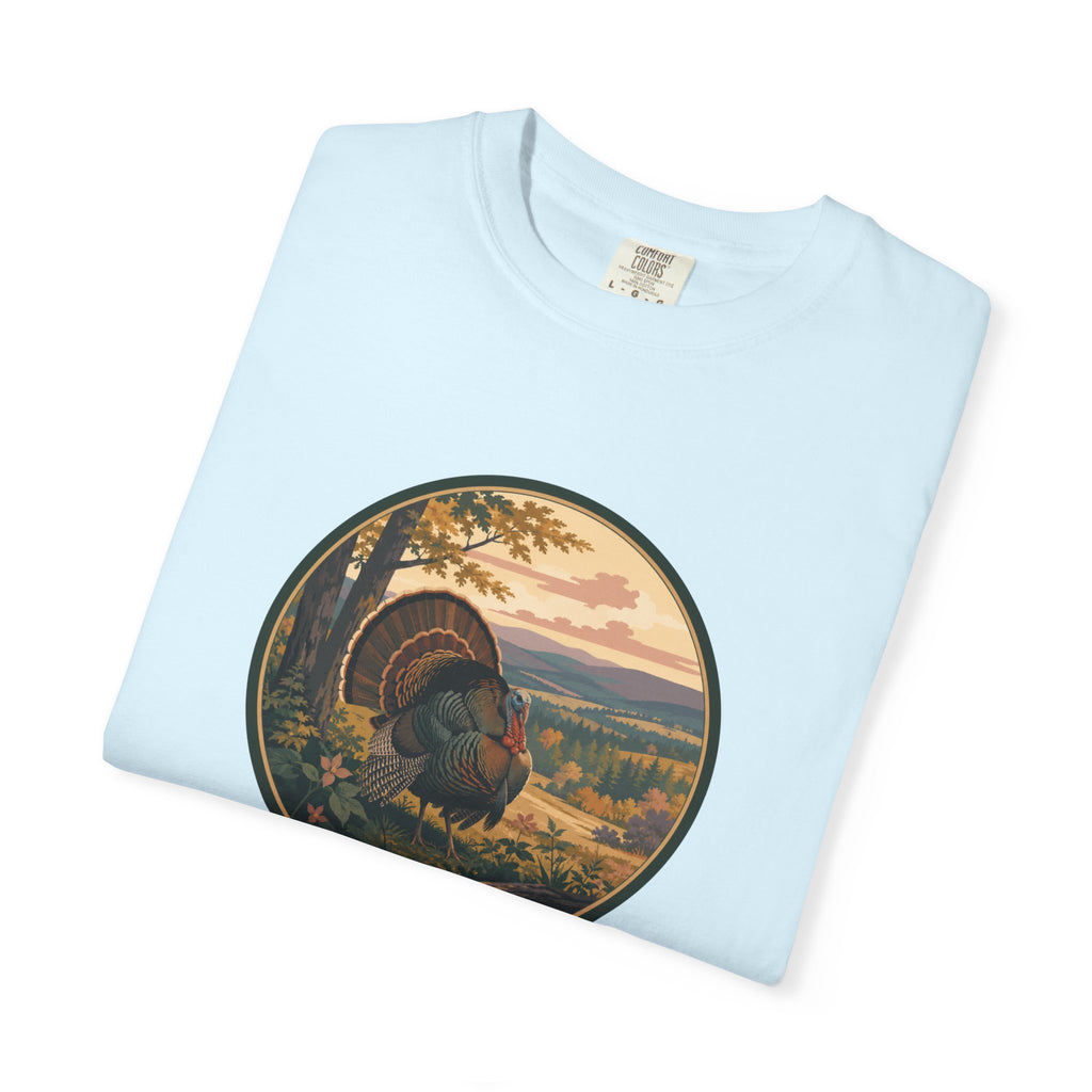 Fall Turkey T-Shirt — Vintage Wildlife Hunting Scene Tee