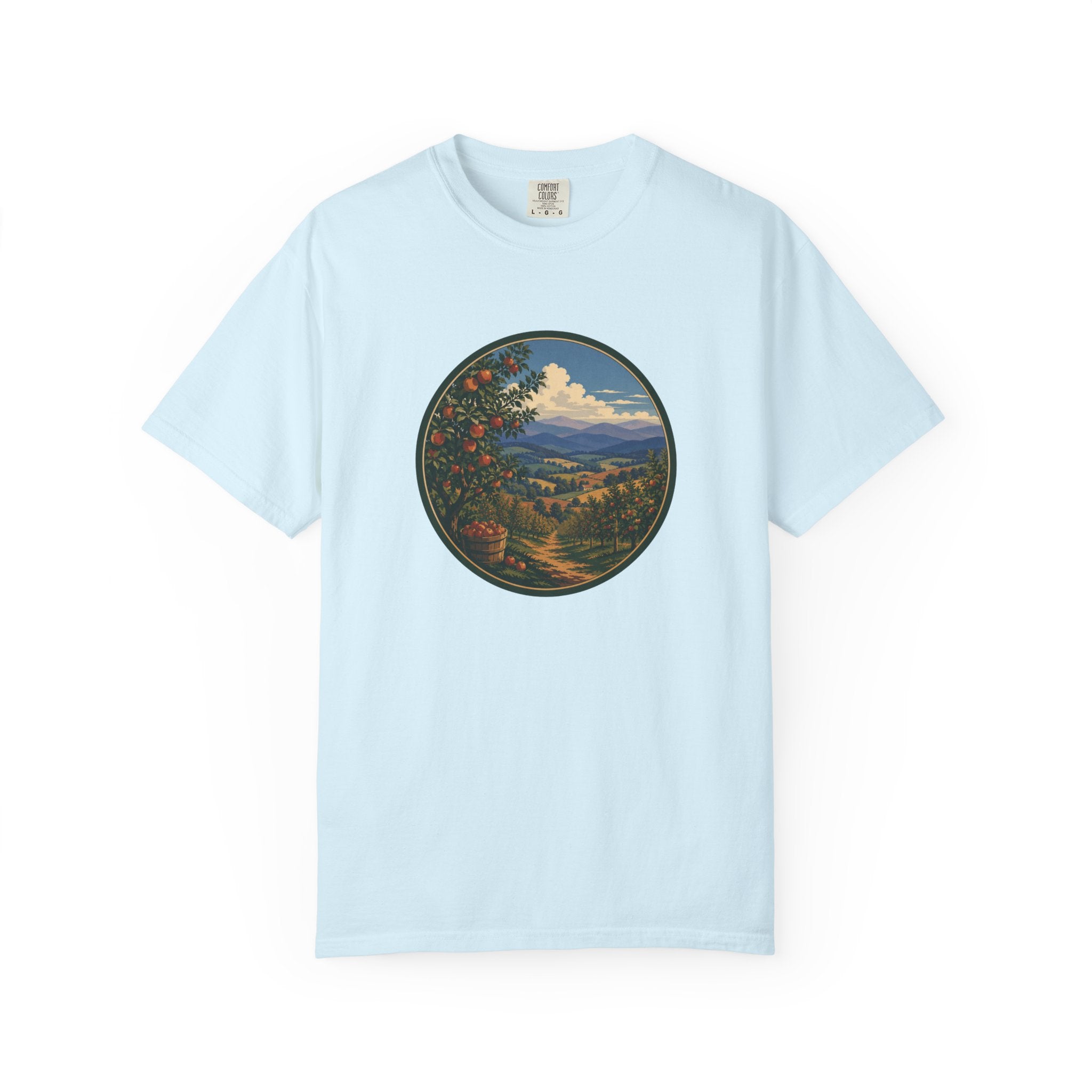 Scenic Apple Orchard Landscape T-Shirt