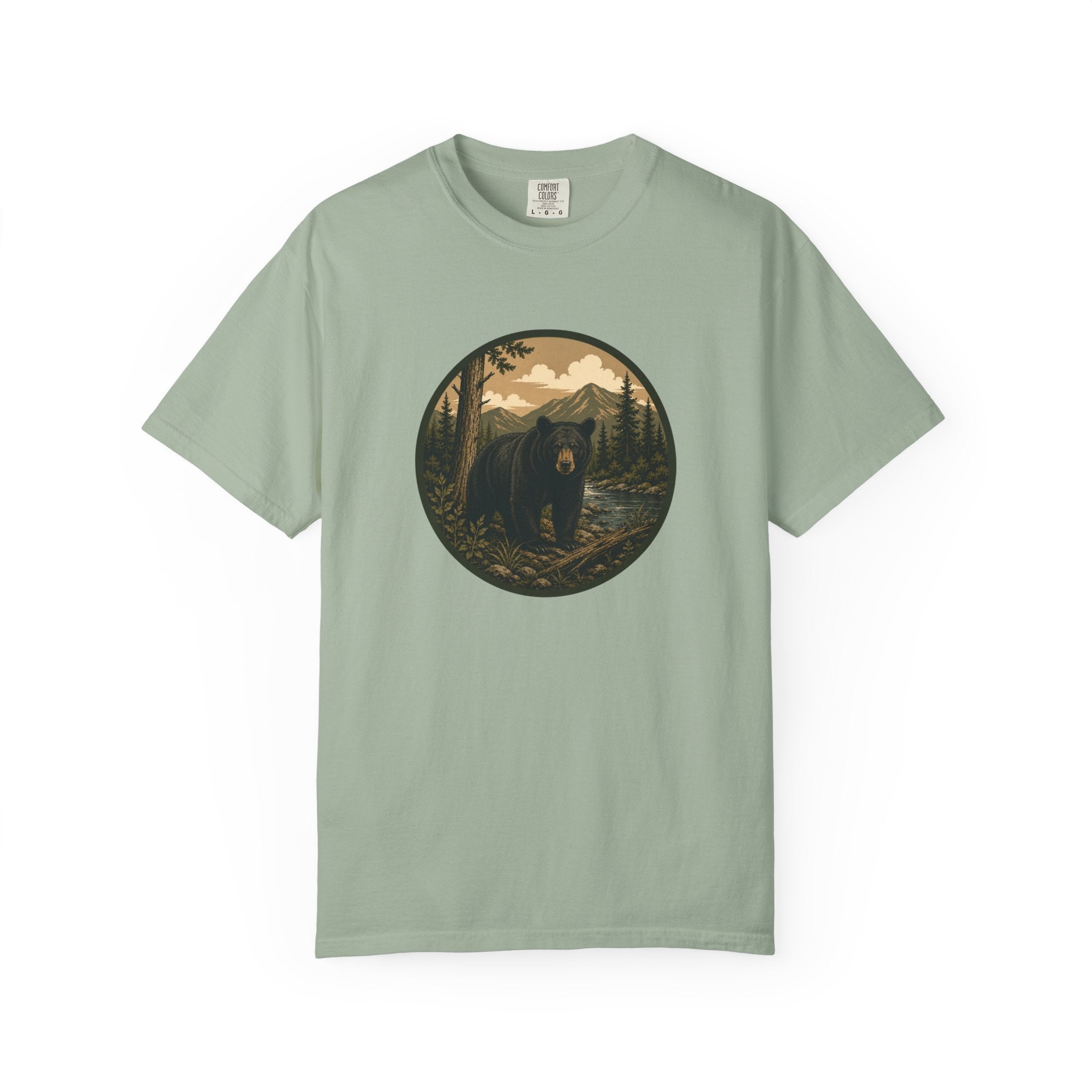 Bear Forest Graphic T-Shirt — Vintage Mountain Wilderness Tee