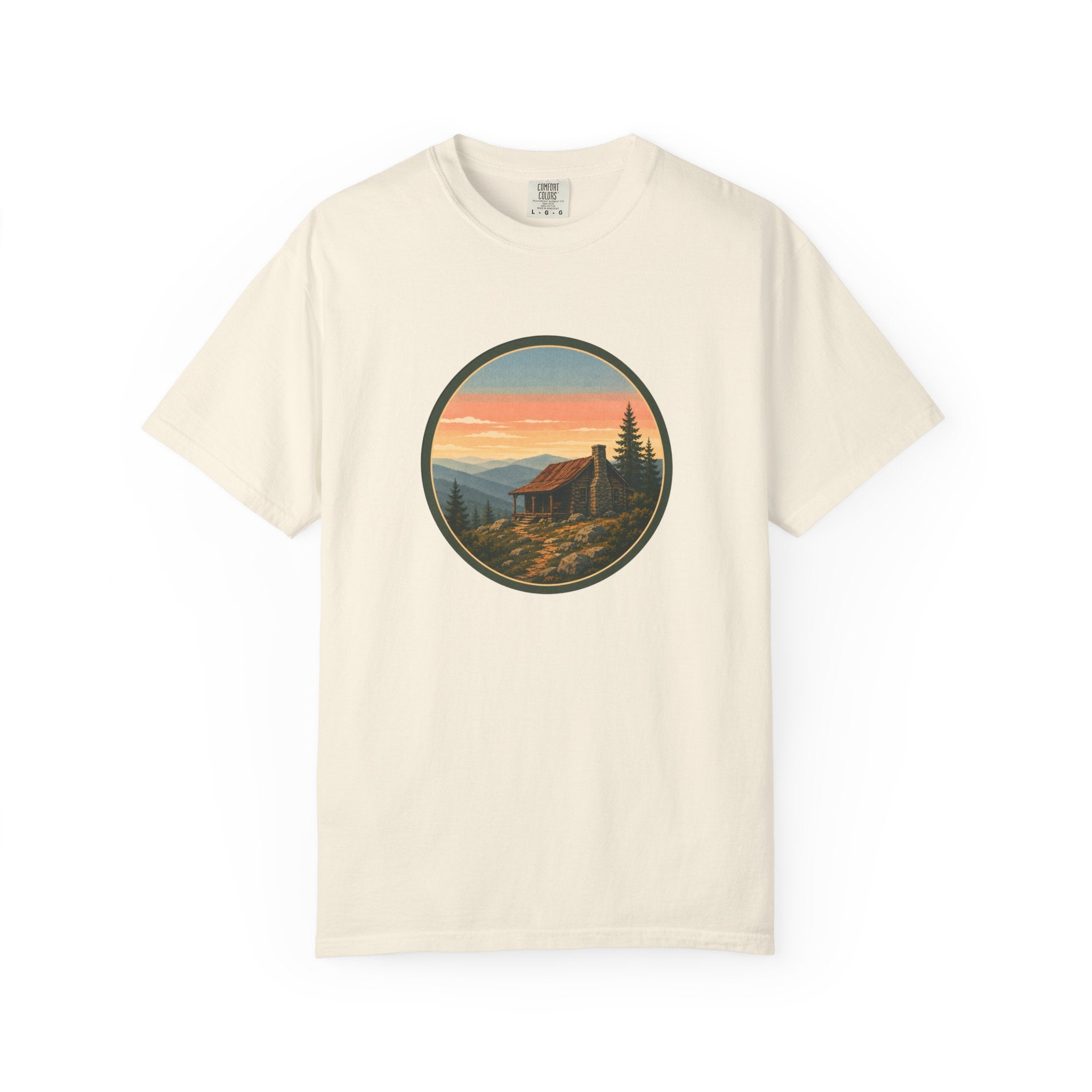 Sunset Cabin Mountain T-Shirt