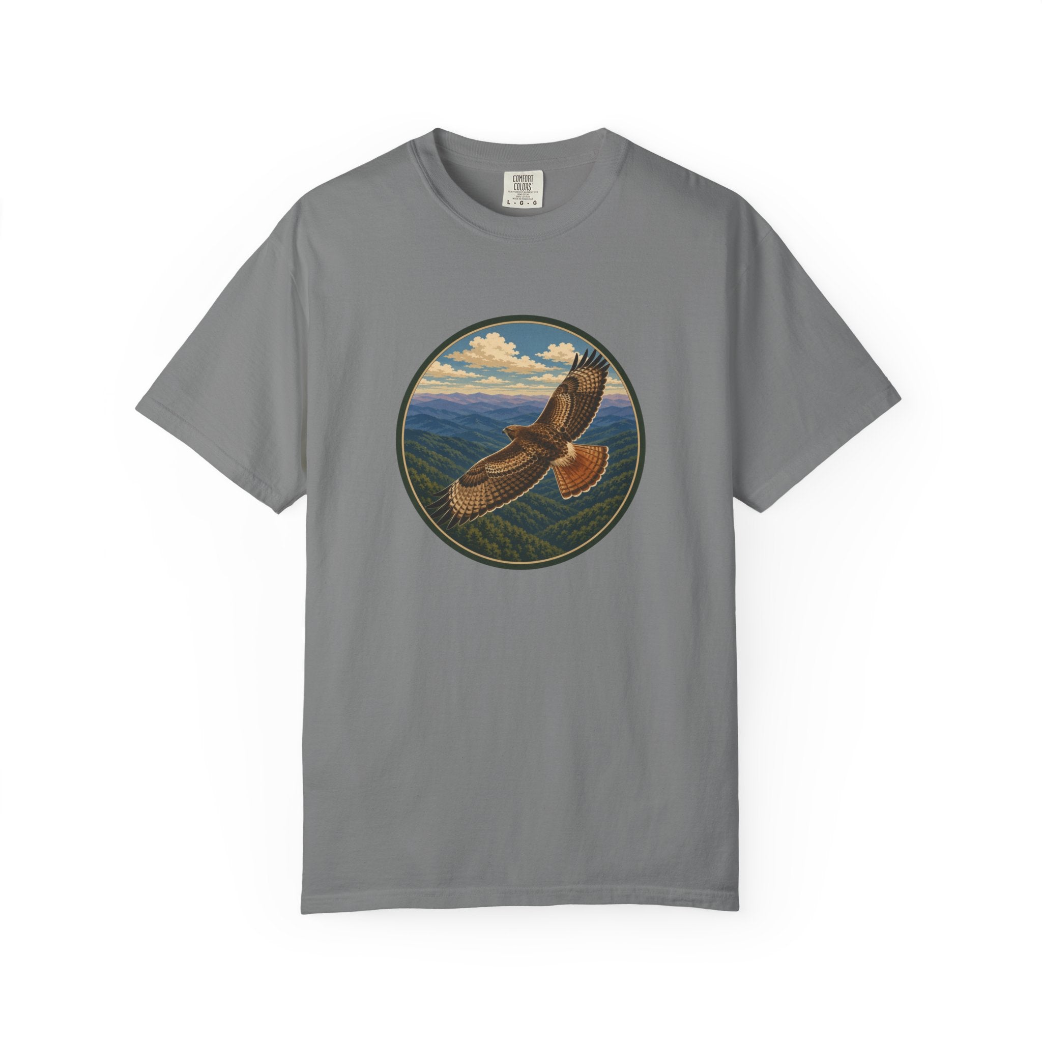 Soaring Hawk T-Shirt — Mountain Flight Graphic Tee