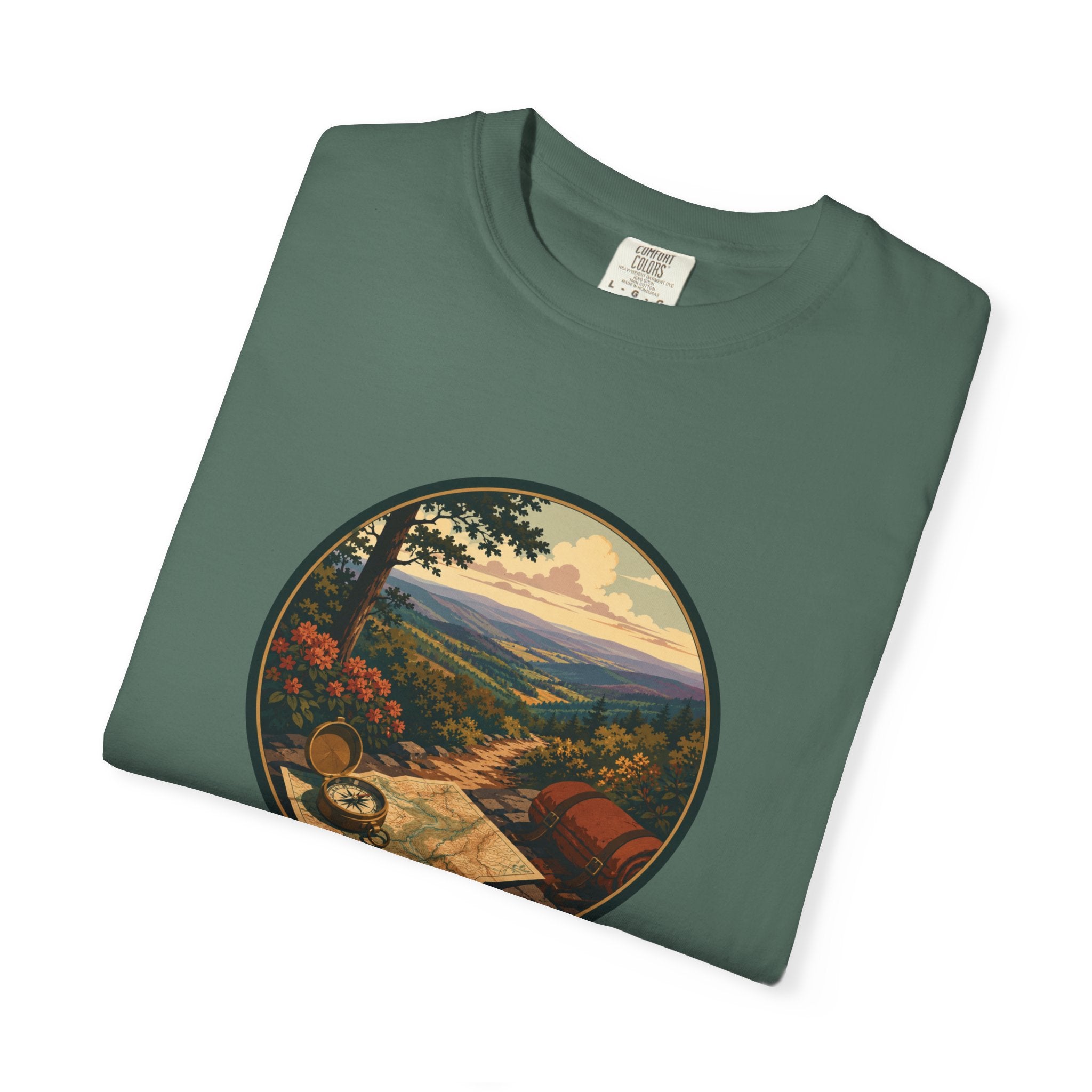 Backpacking Trail Tee - Scenic Mountain Vista T-Shirt