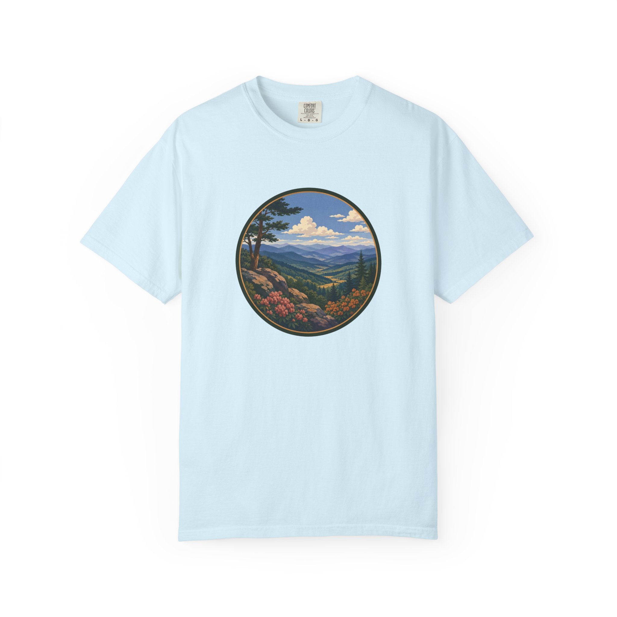 Beautiful Blue Ridge Mountain T-Shirt — Scenic Mountain Landscape Graphic Tee