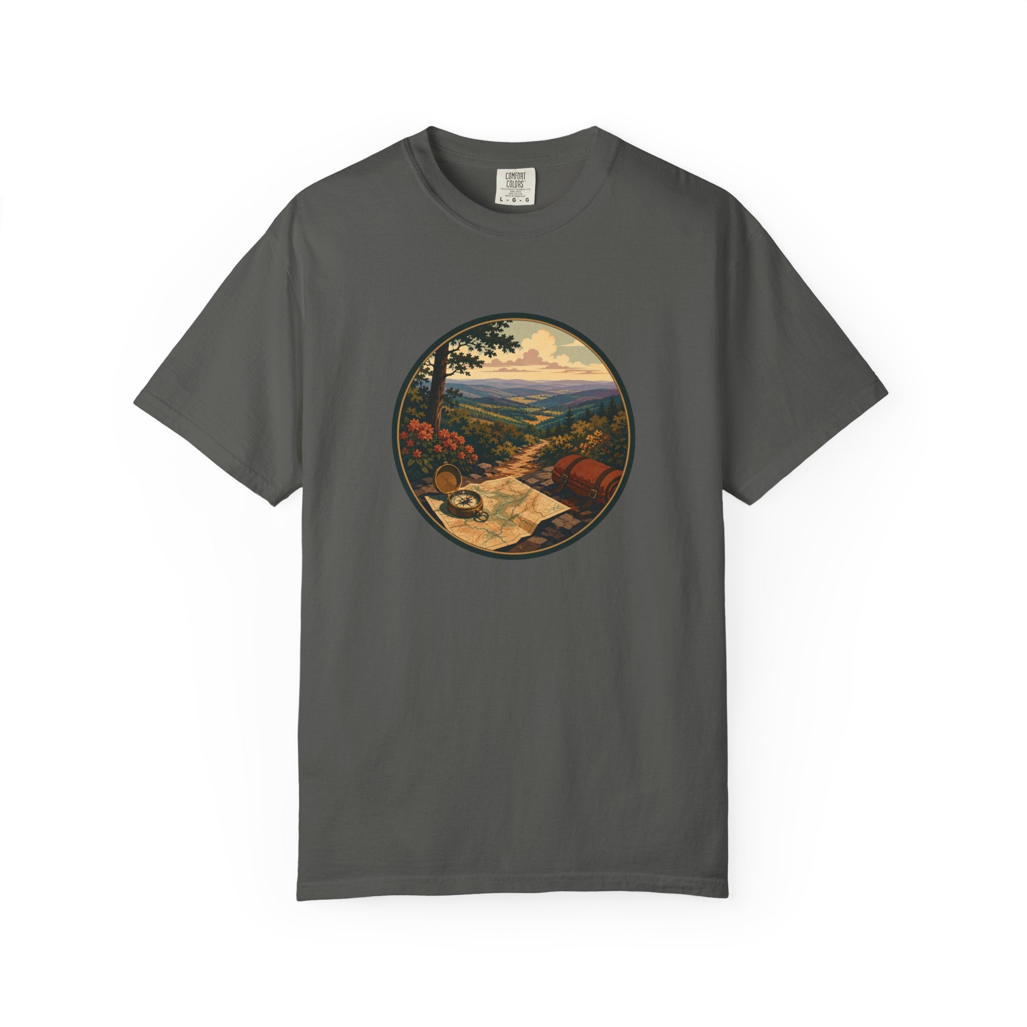 Backpacking Trail Tee - Scenic Mountain Vista T-Shirt