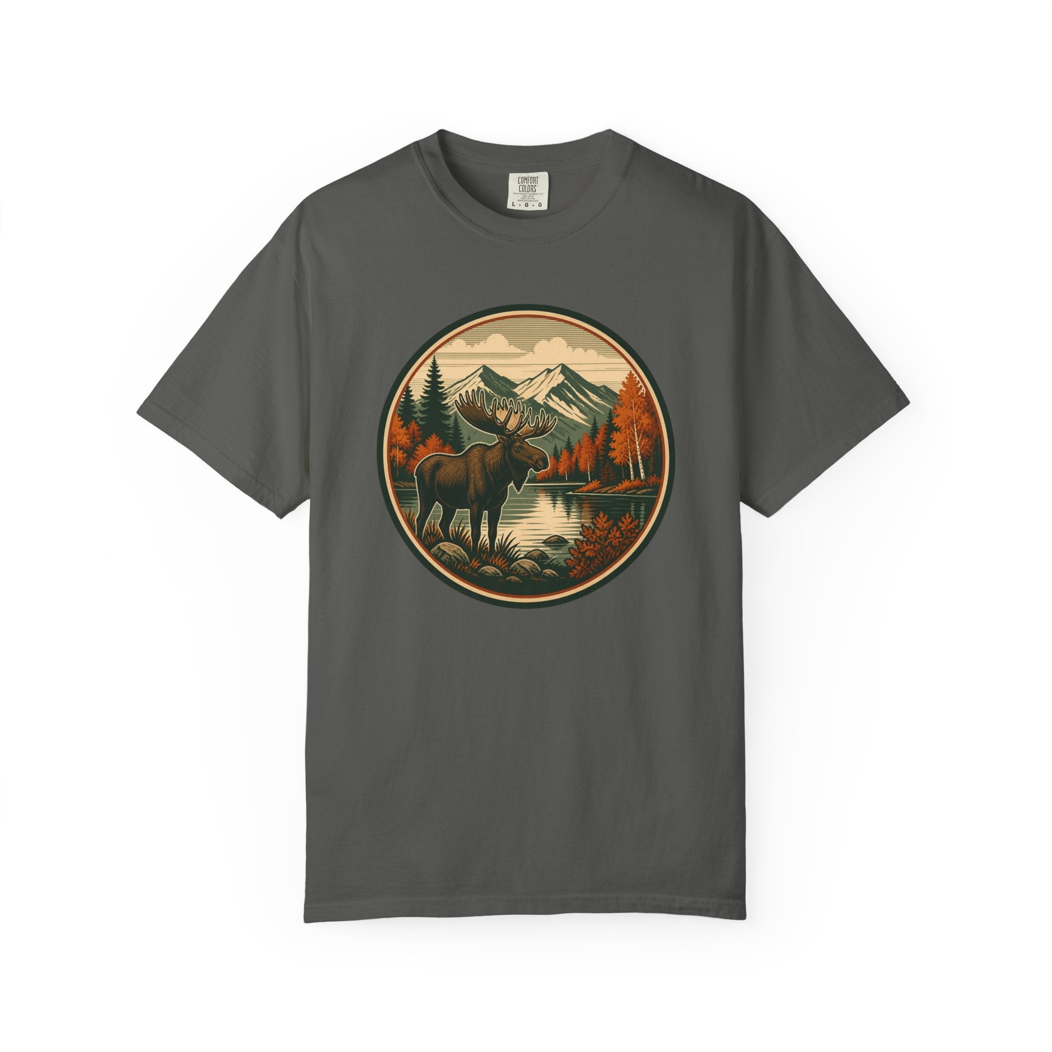 Moose Mountain Scenic T‑Shirt — Vintage Wilderness Camp Tee