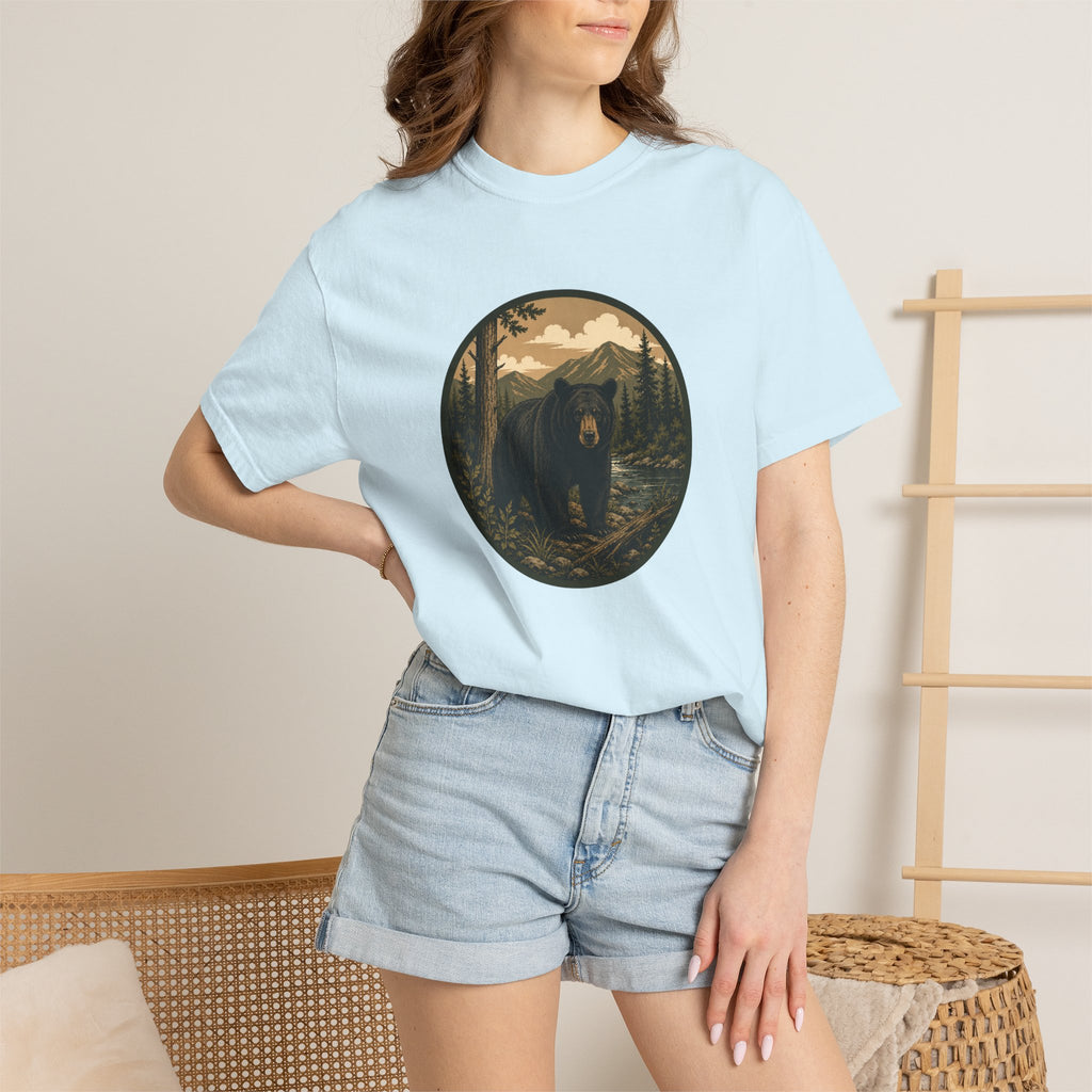 Bear Forest Graphic T-Shirt — Vintage Mountain Wilderness Tee