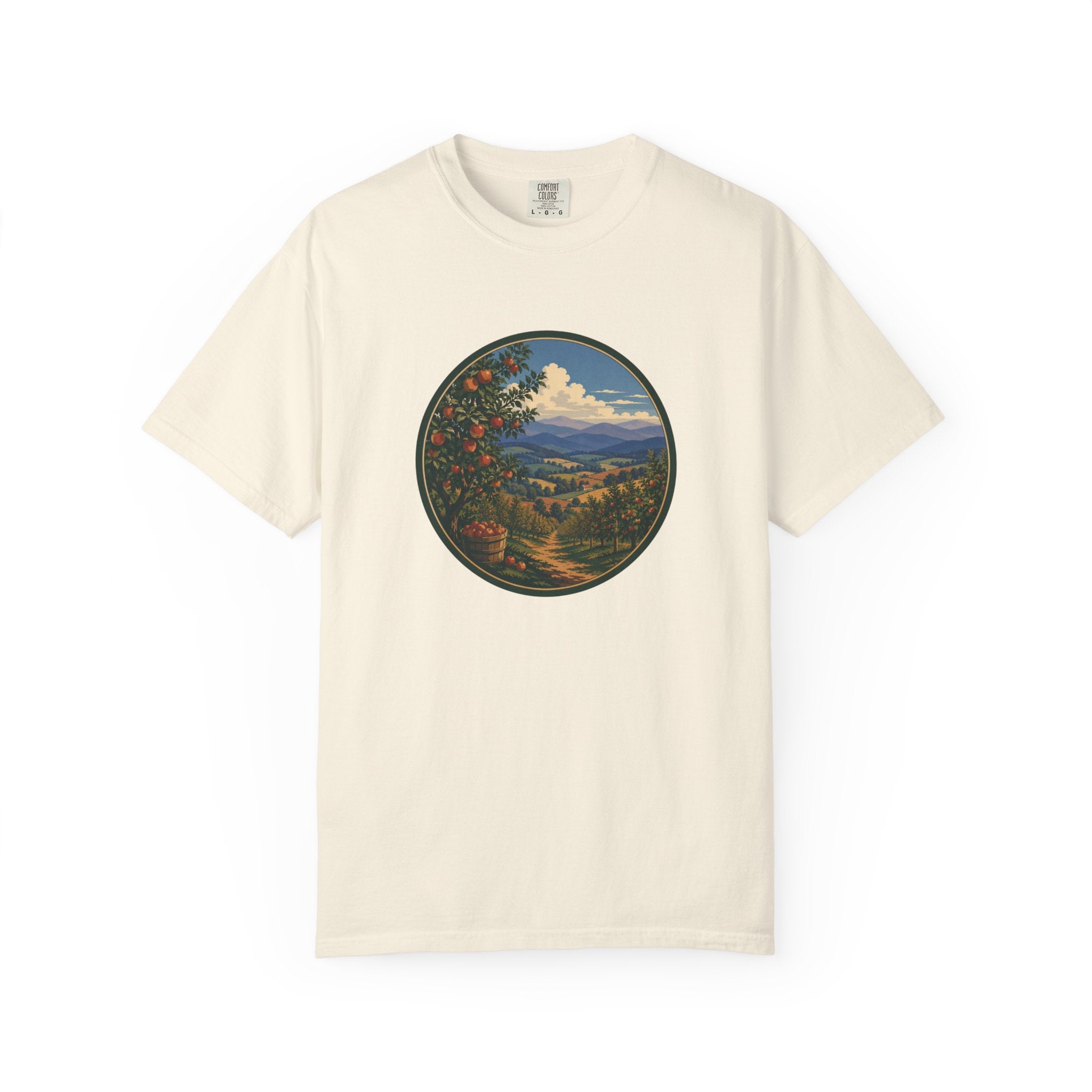 Scenic Apple Orchard Landscape T-Shirt
