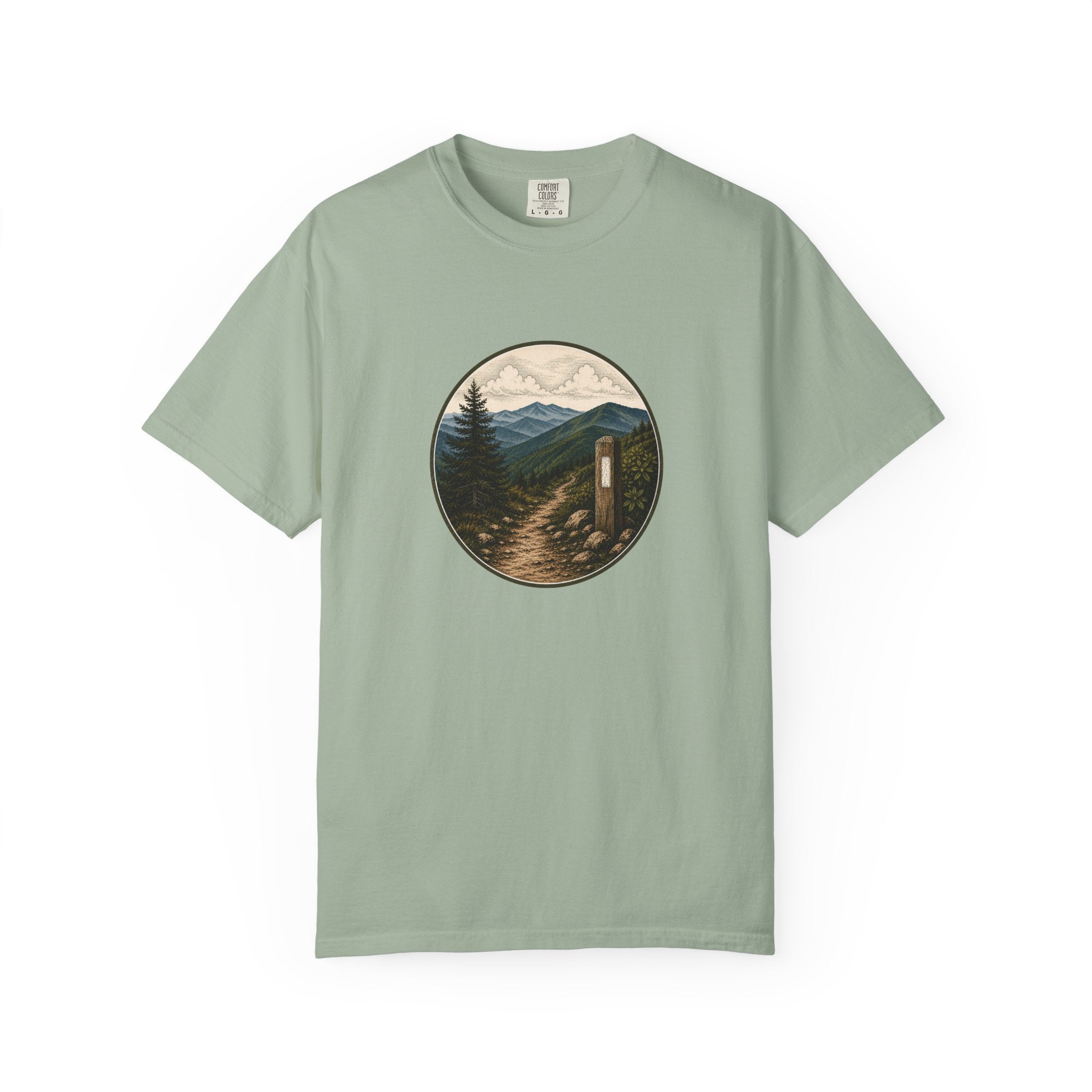 Trailside Scenic T-Shirt — Mountain Path Graphic