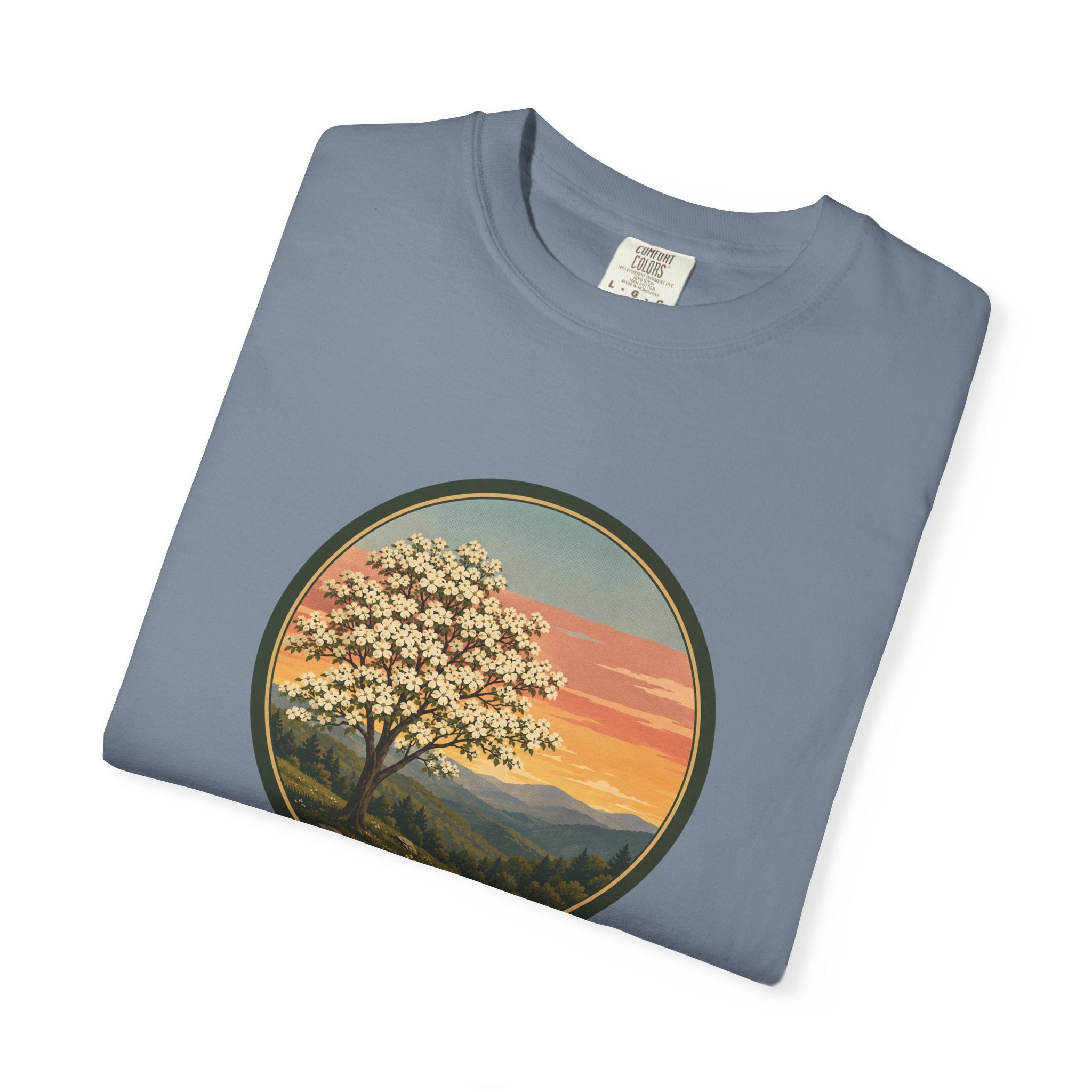 Vintage Sunset Dogwood Tree T-Shirt