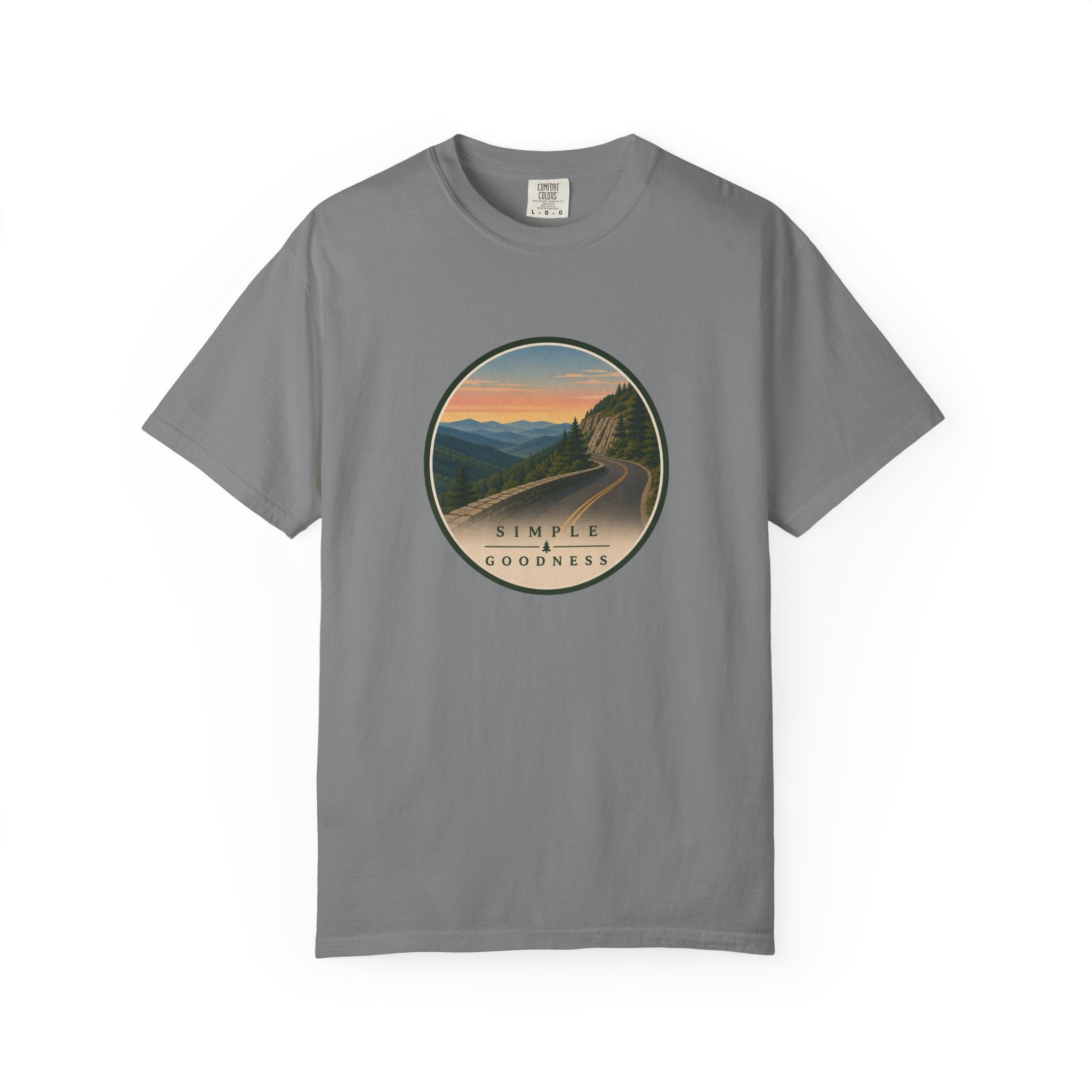 Scenic Sunset Road T-Shirt — Simple Goodness Graphic Tee