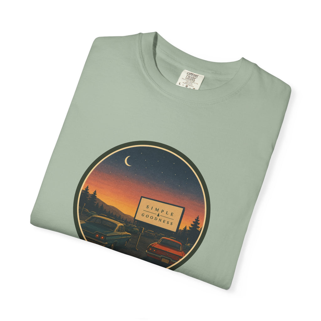 Vintage Drive-In Movie T-Shirt — Scenic Retro Outdoors Tee