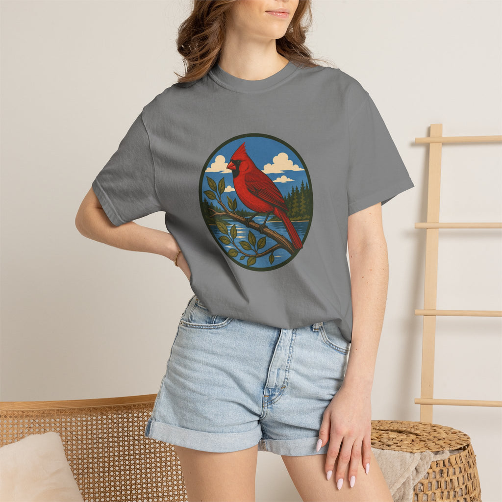 Cardinal Nature T-Shirt — Red Cardinal Bird Graphic Tee