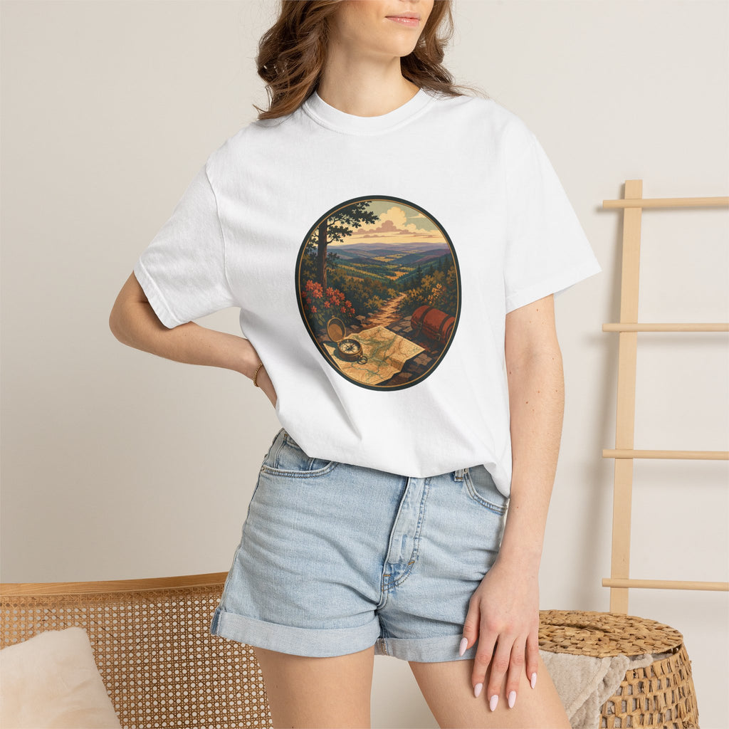 Backpacking Trail Tee - Scenic Mountain Vista T-Shirt